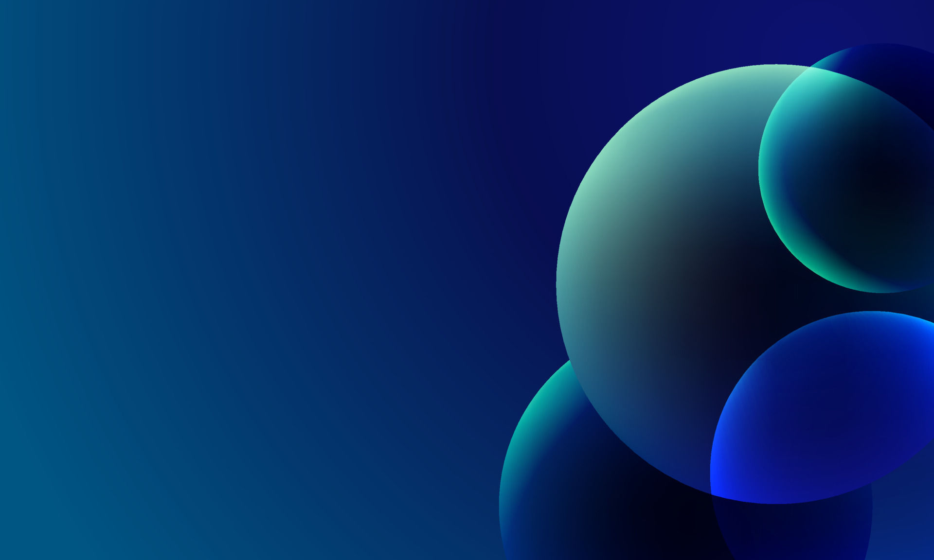 Wallpaper #O2d45pIBSpphPi3-fTNO81 Gradient Background with Dark Blue and Teal Circles Realistic