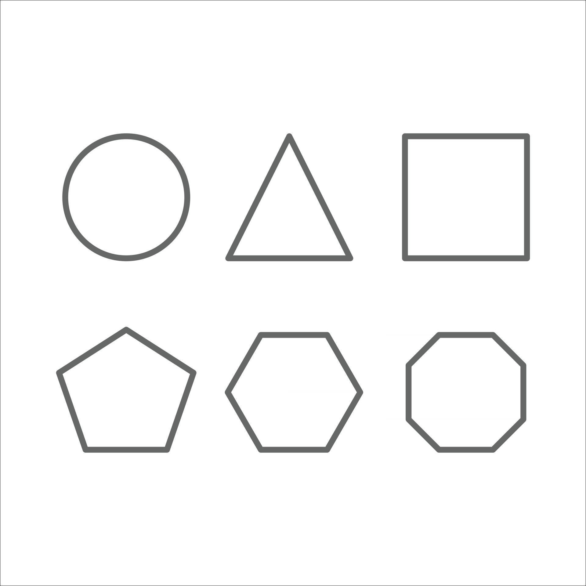 Wallpaper #jmiMFZMBSpphPi3-4wjh148 Outline Geometric Shapes Icon Vector on White Background 2882811 Vector