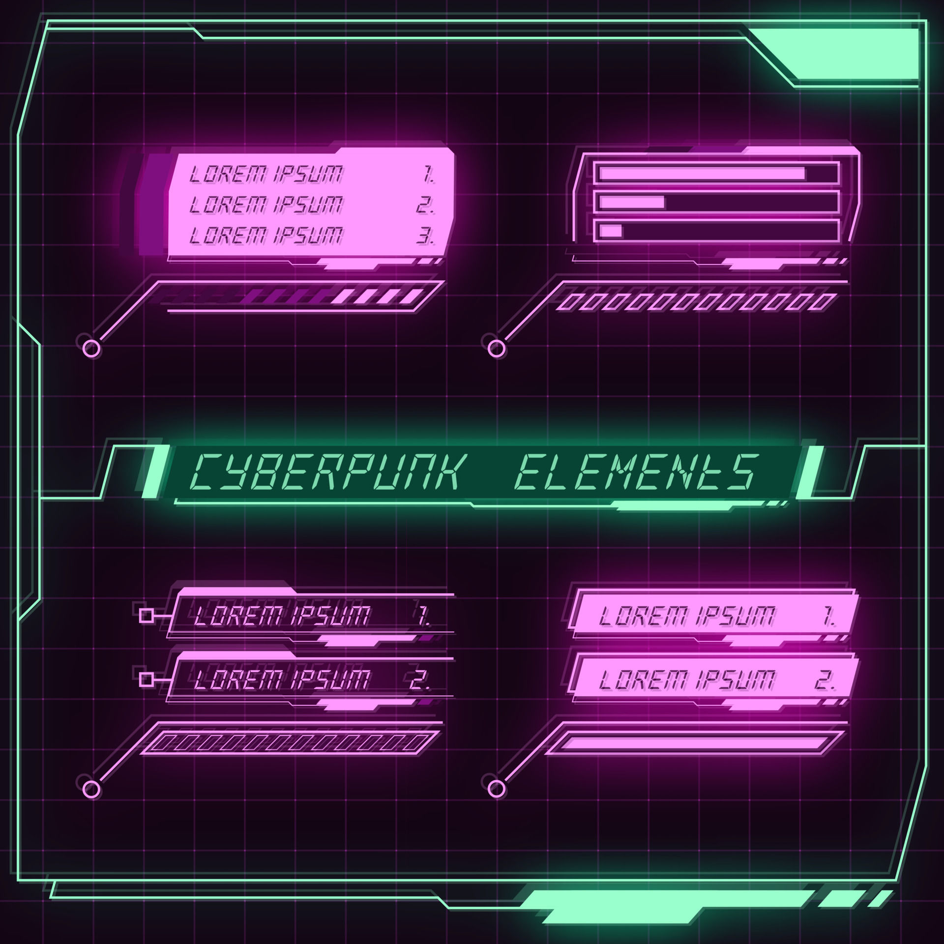 Wallpaper #mGcv8ZIBSpphPi3-O2pF316 Scifi Futuristic Control Panel Collection of Hud Elements Gui Vr Ui