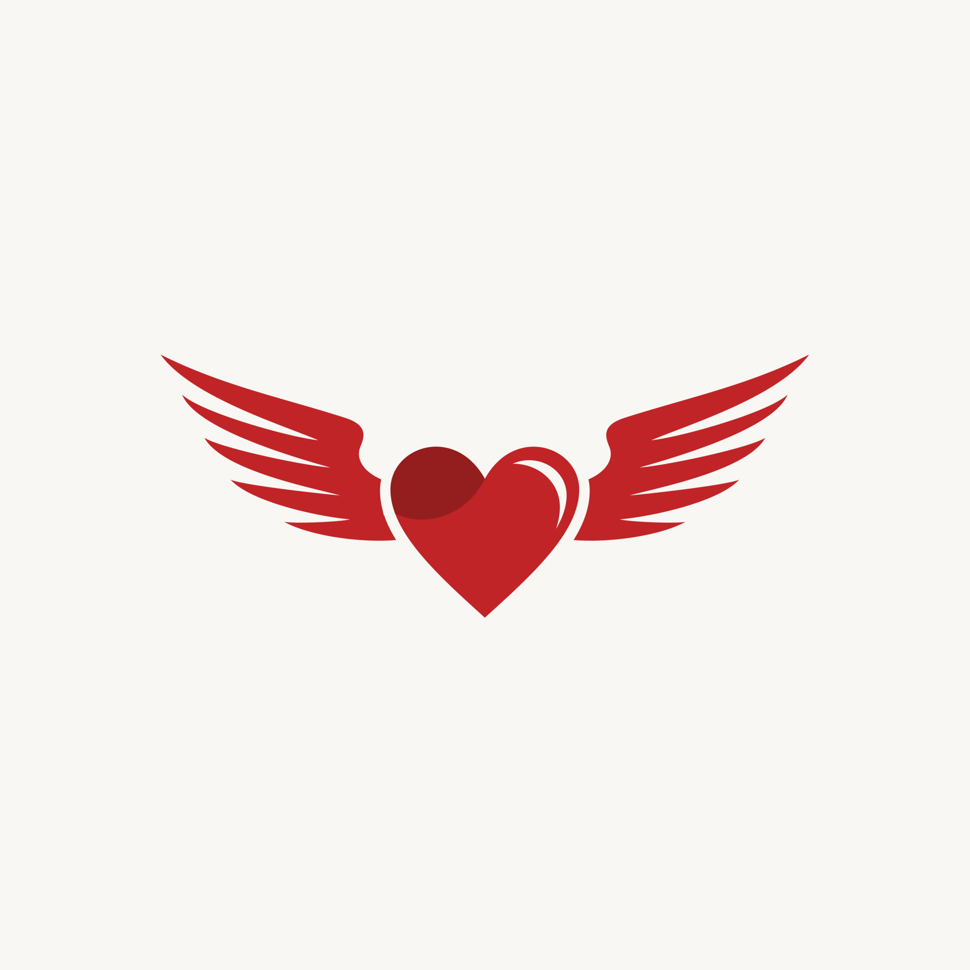 Wallpaper #PSwtSZMB0E1QgA7wZ_IR327 Heart Wing Angel Logo Design Icon Vector 20615626 Vector Art at Vecteezy