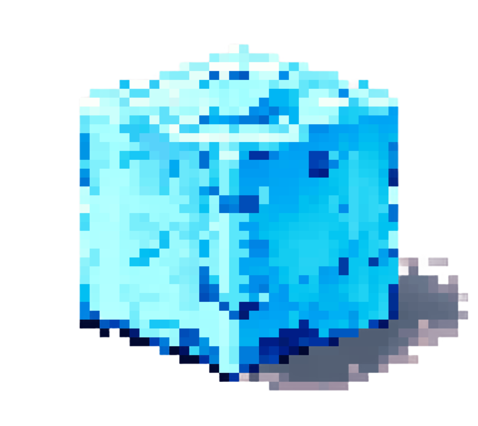 Wallpaper #1Gc765IBSpphPi3-00r6137 Ice Cube Pixel Art Icon Transparent Background 25805470 Png