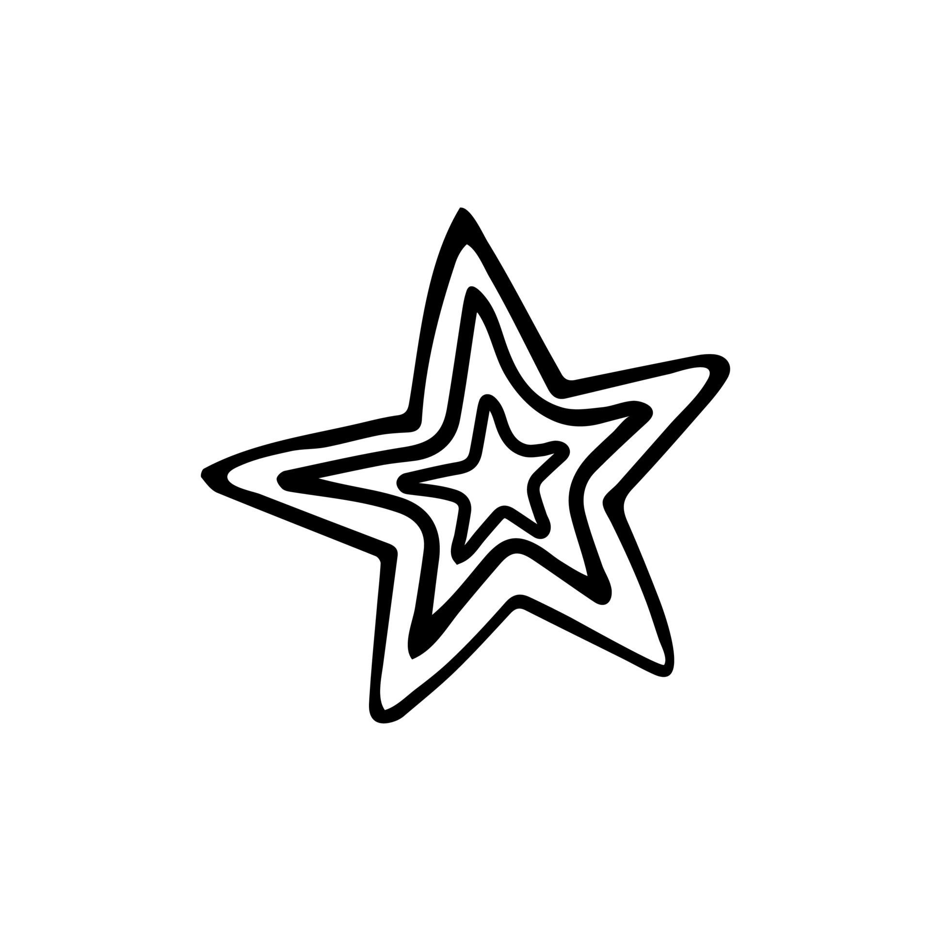 Wallpaper #8meN9ZIBSpphPi3-SH_B187 Hand Drawn Doodle Star Star Shape for Design Isolated on White