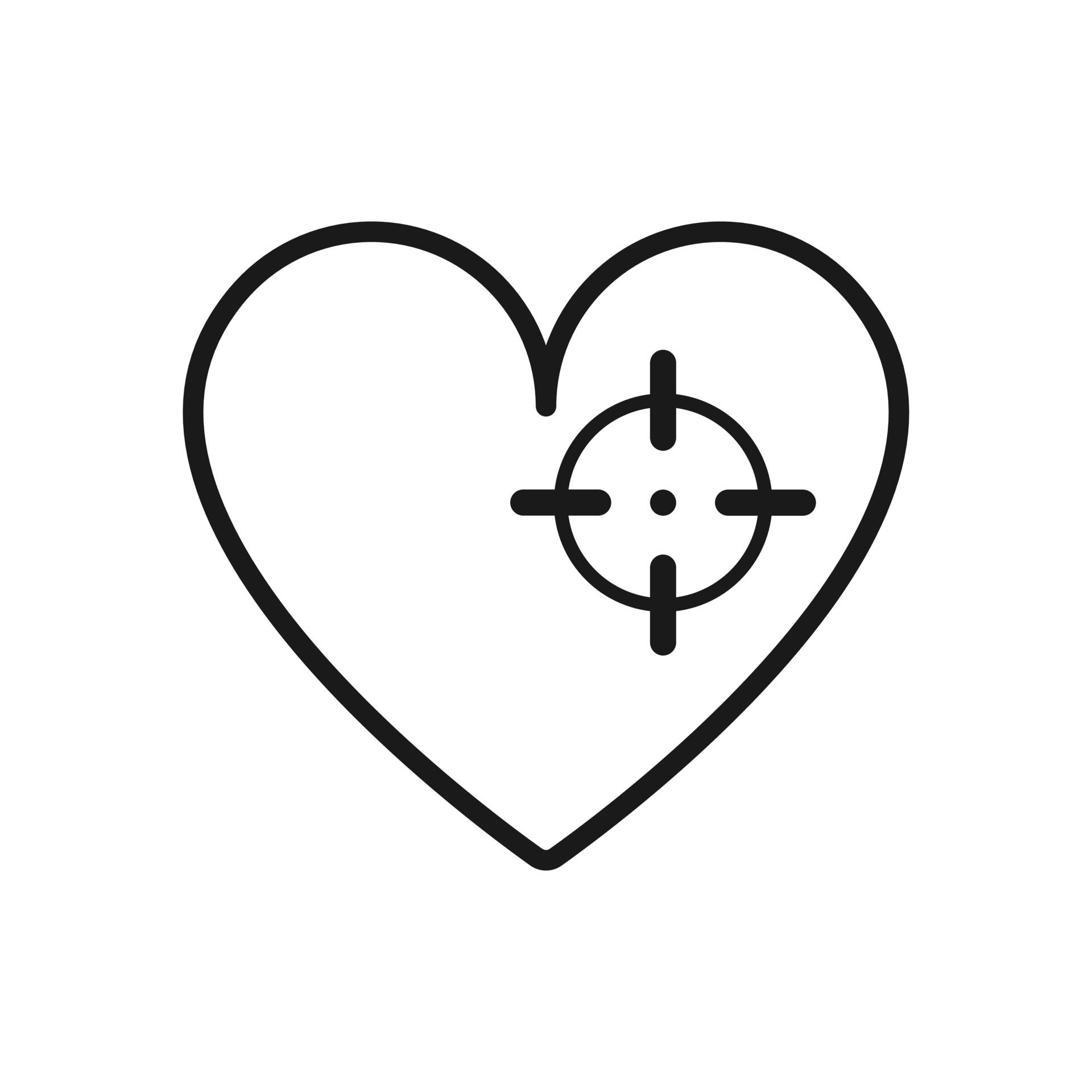 Wallpaper #qxnWFI8BtGB6xQ78G2mD34 Heart Icon in Target Crosshair Vector Illustration 5367981 Vector Art