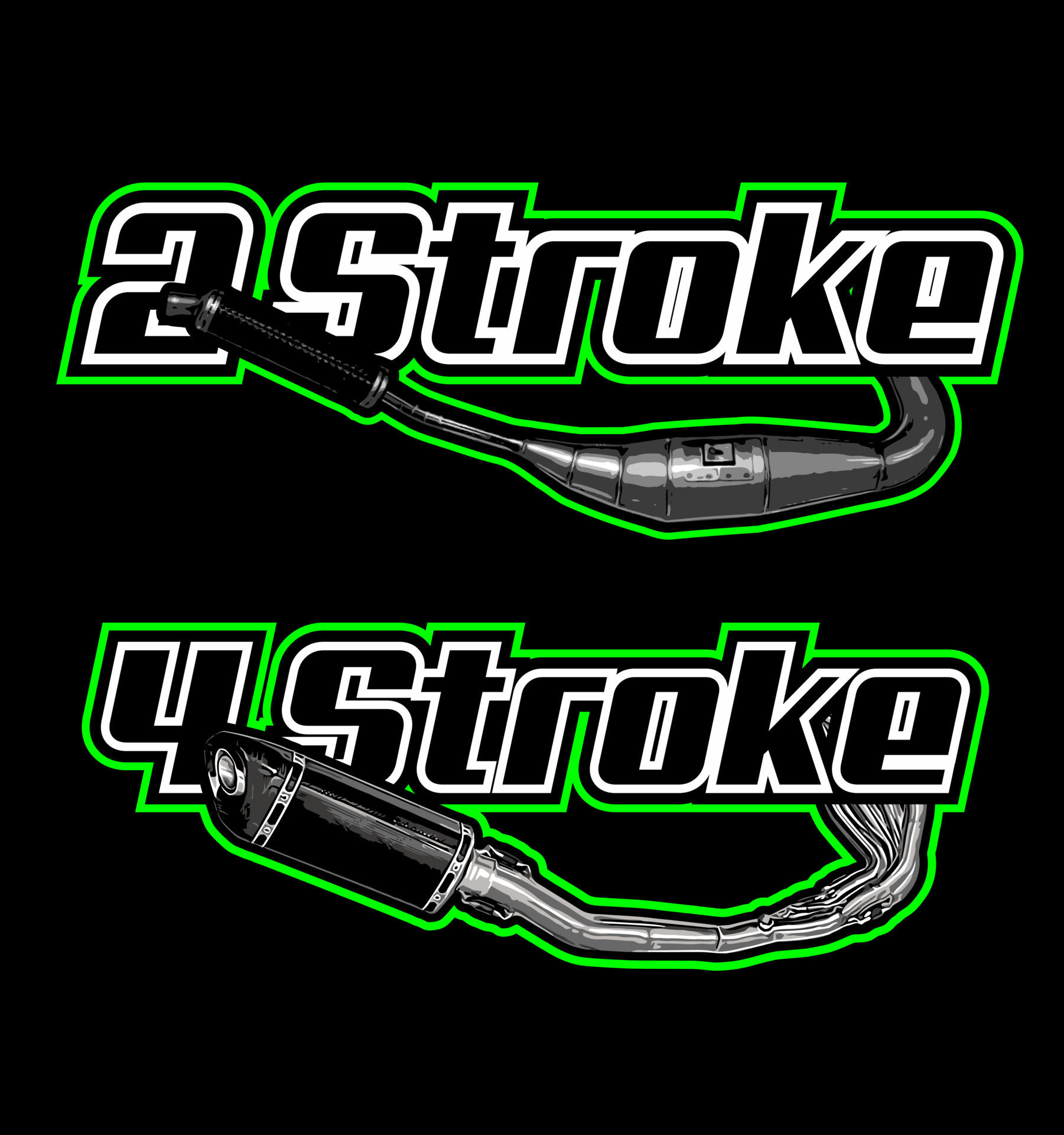 Wallpaper #aWiKHZMBSpphPi3-eiZl243 2 Stroke and 4 Stroke Motorcycles 8675155 Vector Art at Vecteezy