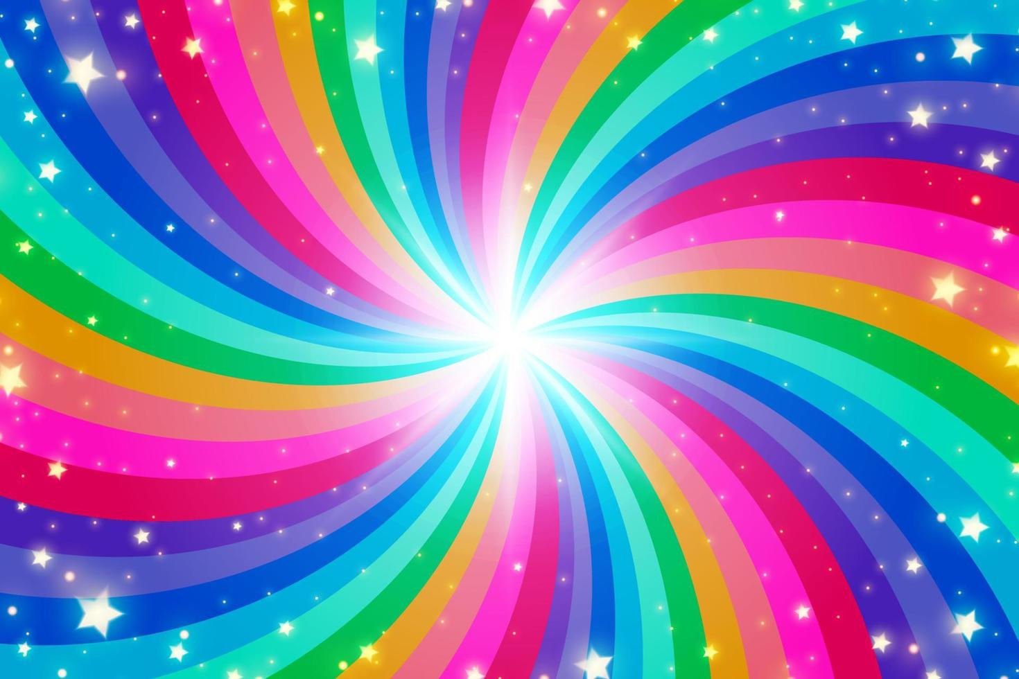 Wallpaper #_2eP9ZIBSpphPi3-1n_c271 Rainbow Swirl Background with Stars Radial Gradient Rainbow of Twisted