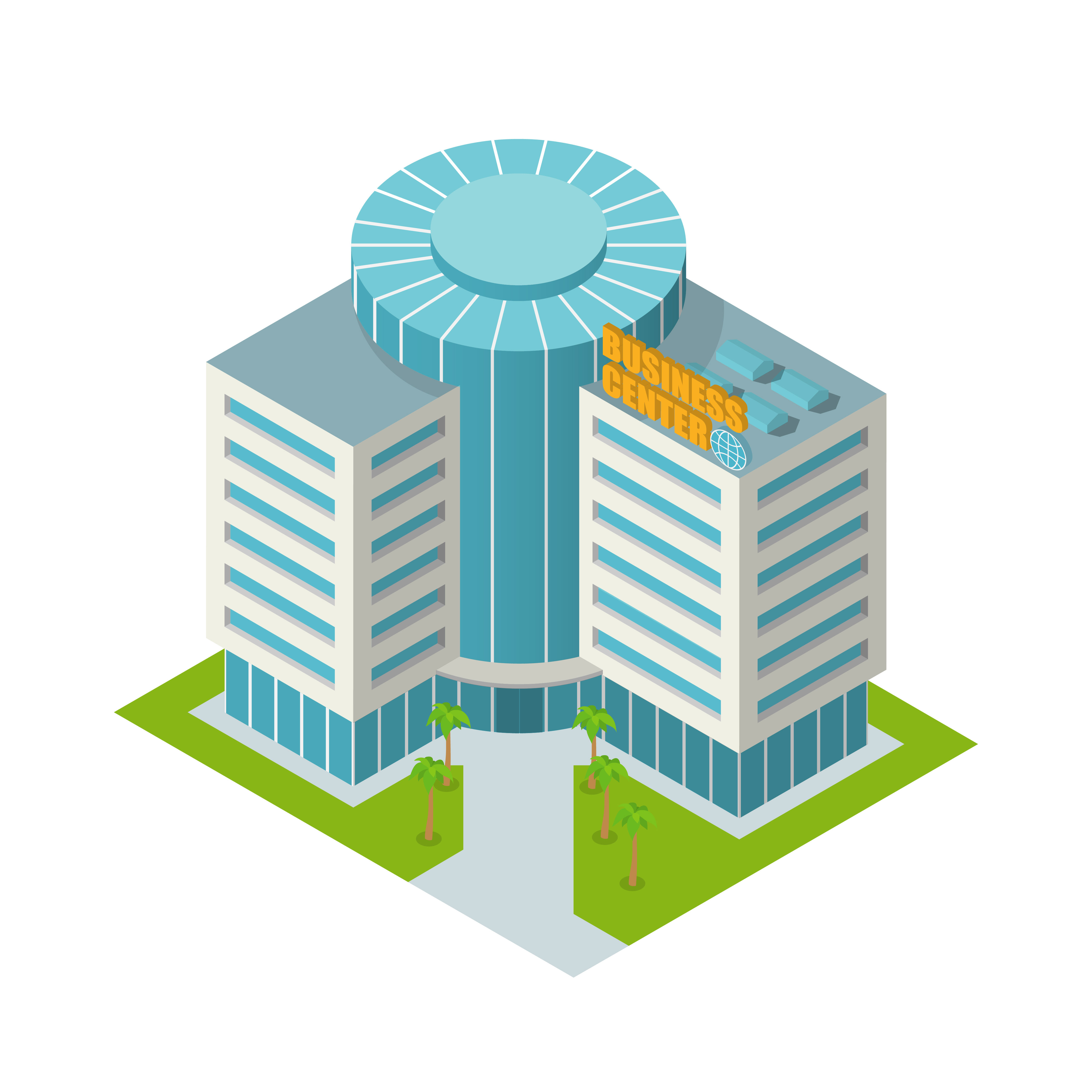 Wallpaper #dmfr65IBSpphPi3-5U-B52 Business Center Building Isometric 452748 Vector Art at Vecteezy