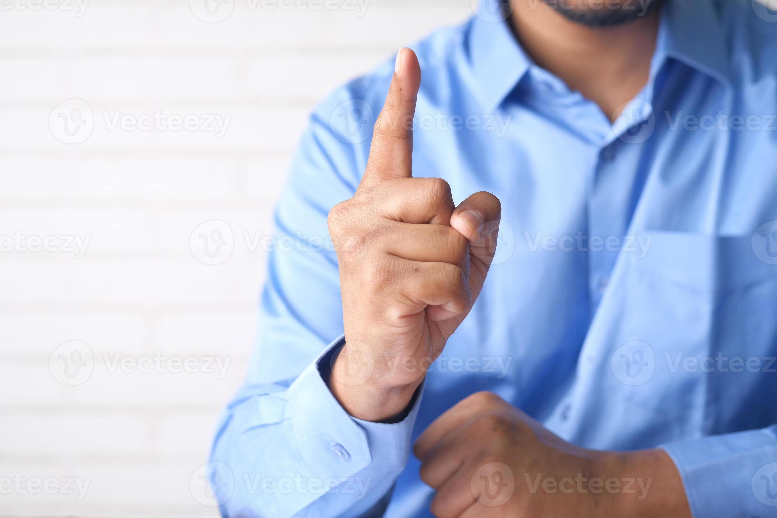 Wallpaper #q5y34JIBZHQxiYarwLdA39 Young Mans Index Finger Pointing Up 2751665 Stock Photo at Vecteezy