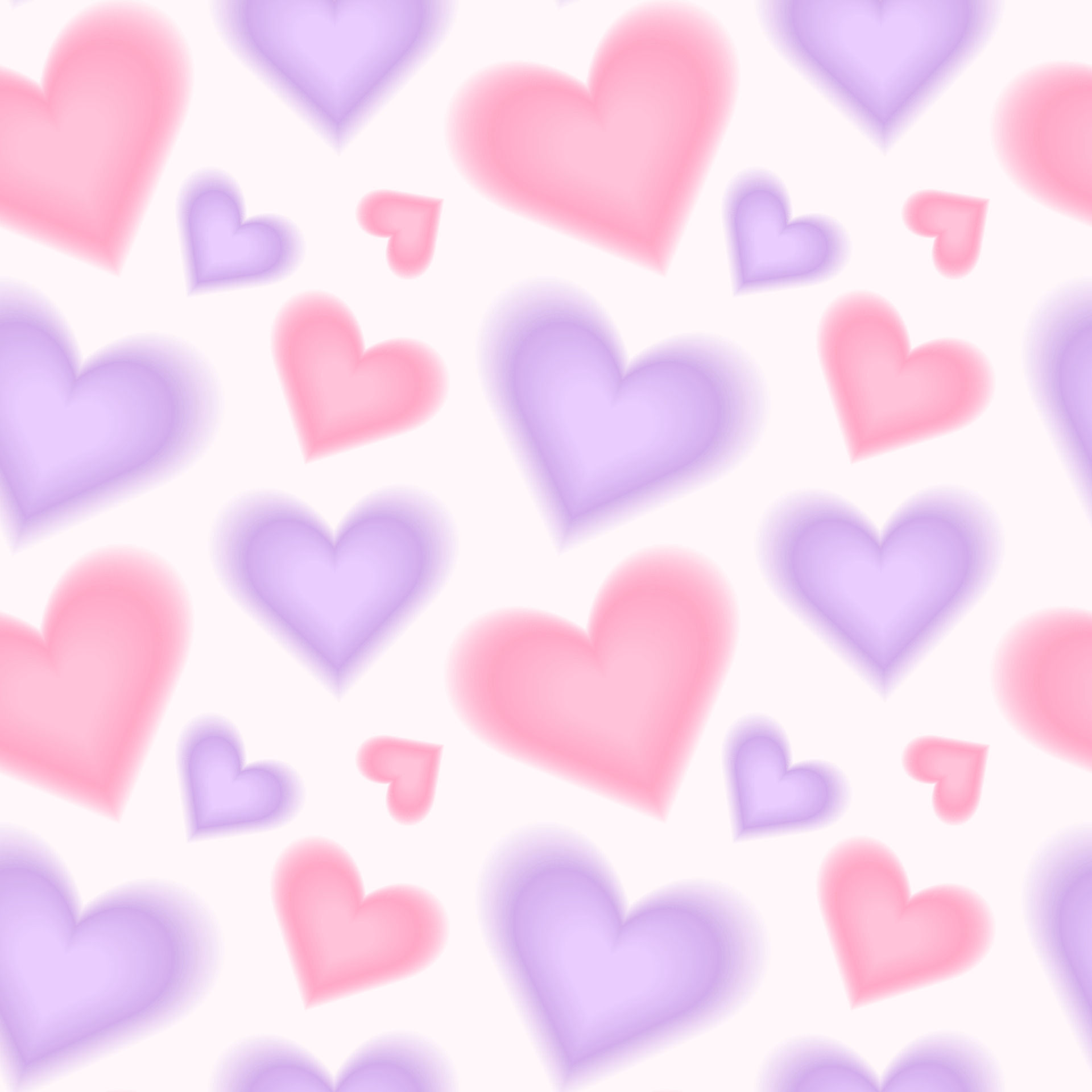 Wallpaper #tGeU55IBSpphPi3-kjik11 Trendy Seamless Pattern with Y2k Blurred Gradient Hearts Pastel Color