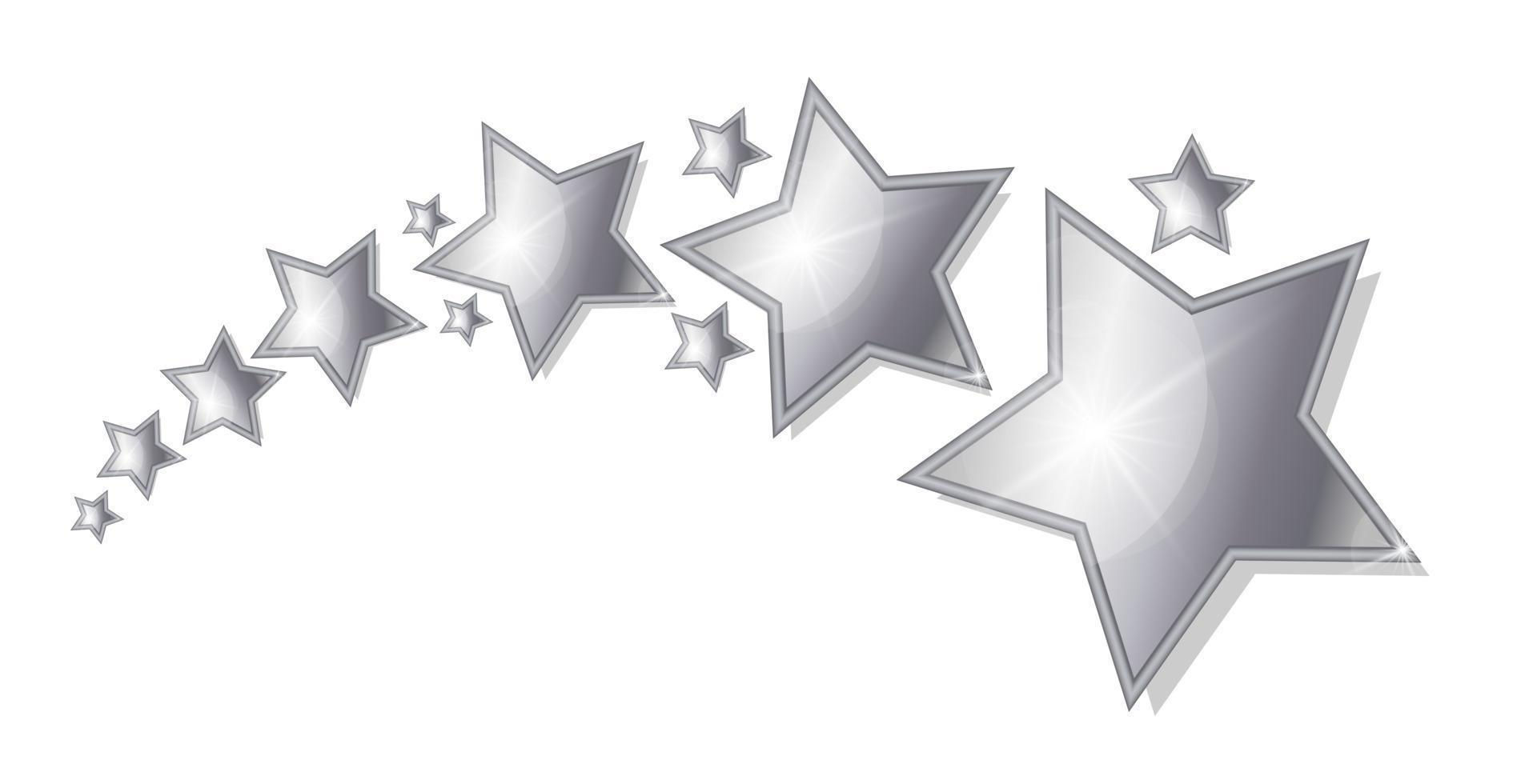 Wallpaper #8meN9ZIBSpphPi3-SH_B392 Estrellas Plateadas Sobre Un Fondo Blanco 16123187 Vector En Vecteezy