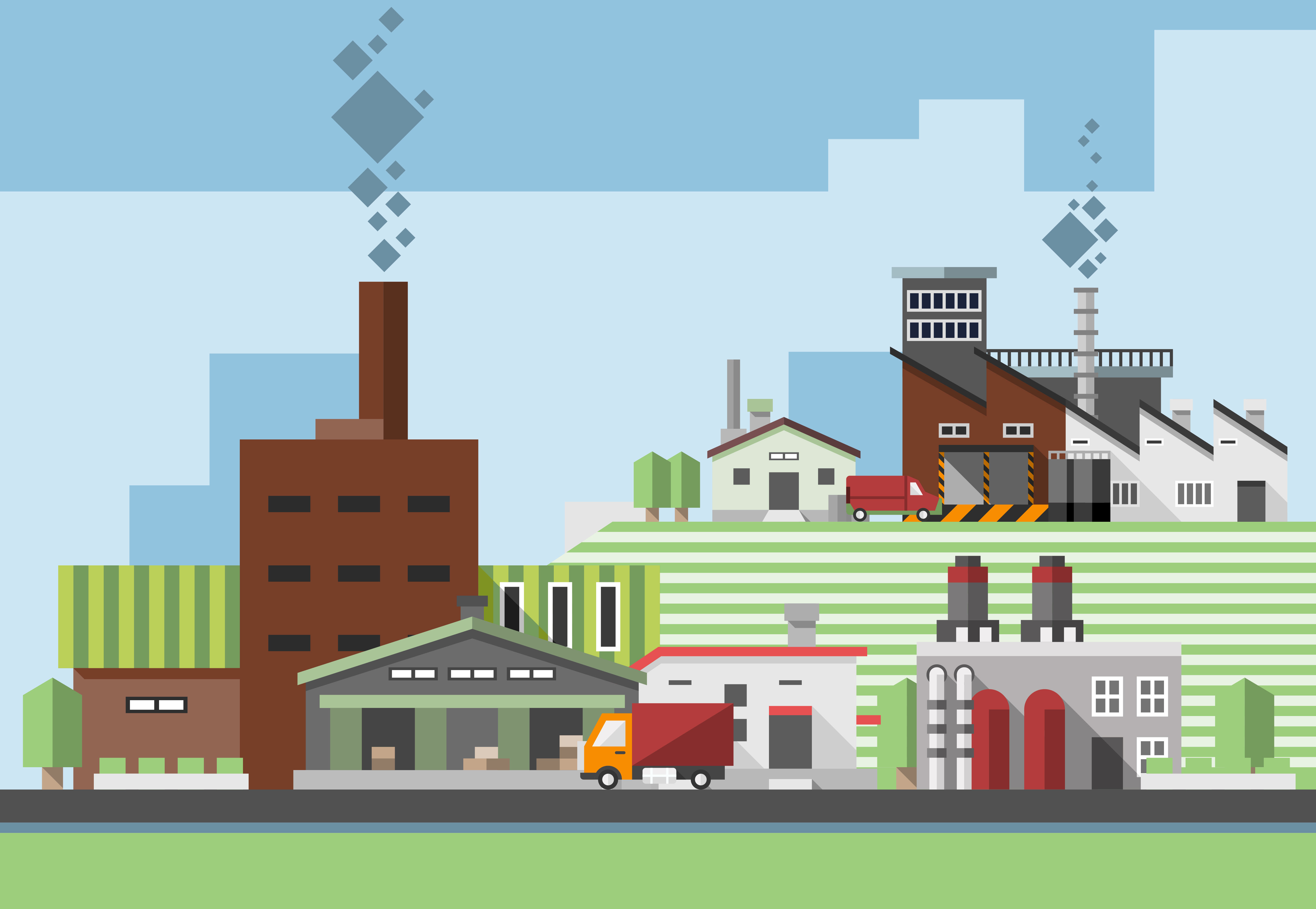Wallpaper #dmfr65IBSpphPi3-5U-B87 Industrial Buildings Flat 443661 Vector Art at Vecteezy