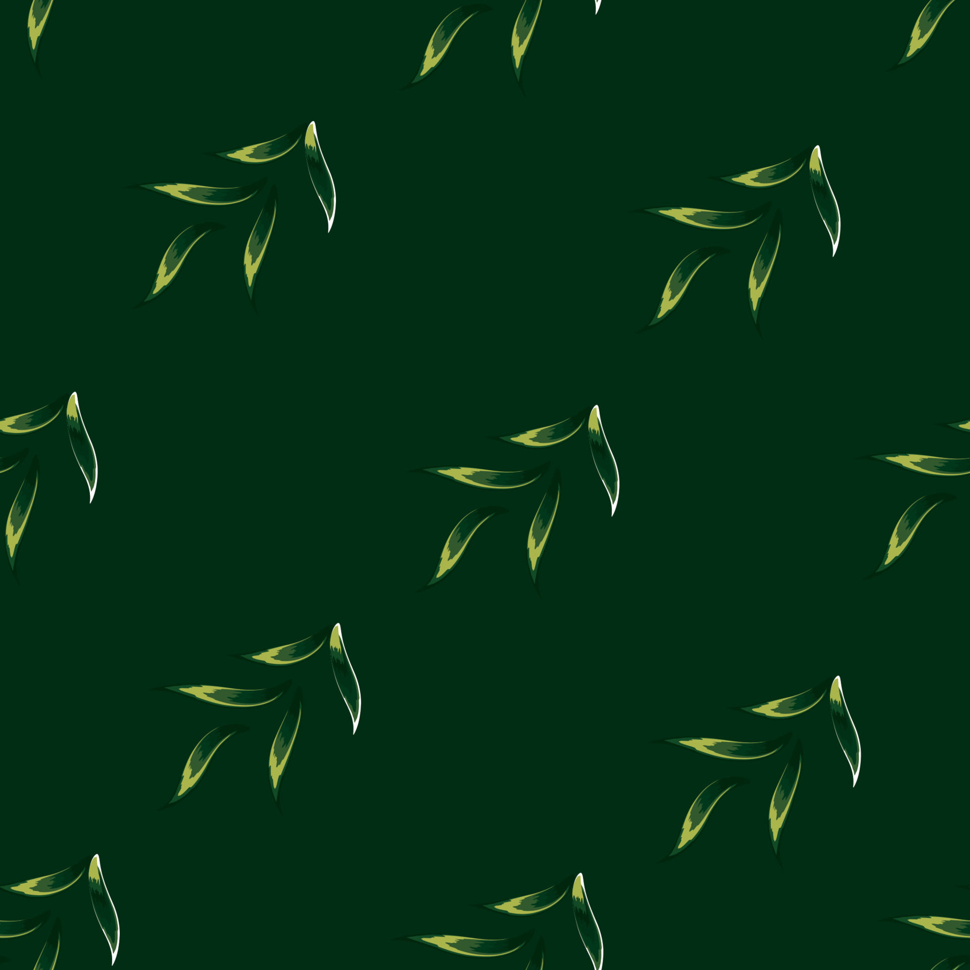 Wallpaper #HGhEGZMBSpphPi3-MRYQ146 Exotic Nature Decorative Seamless Pattern with Green Tropical Leaves