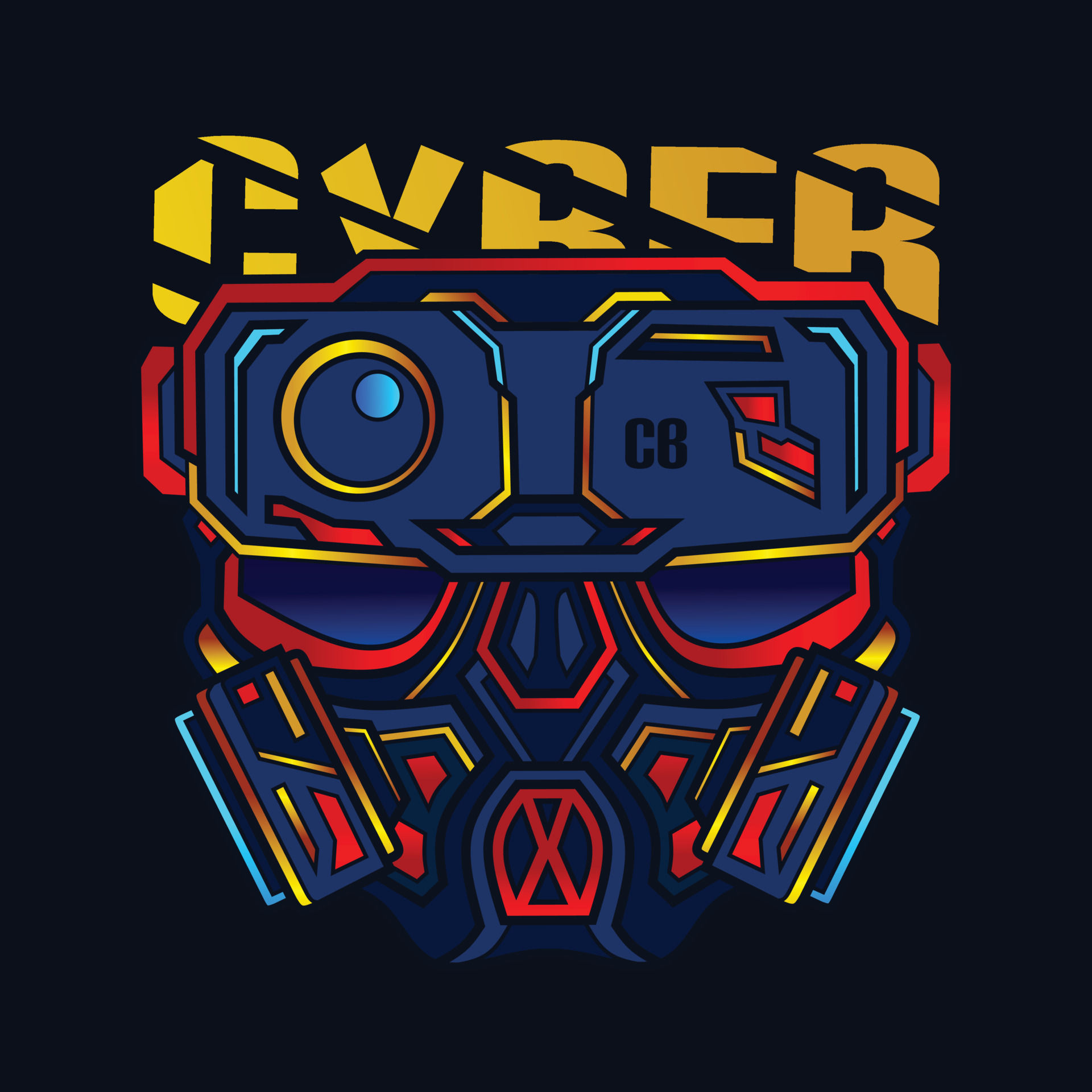 Wallpaper #mmg-HpMBSpphPi3-xiio24 Mascara Cyberpunk Vector Logo Cyber Ilustracion 9668752 Vector En Vecteezy