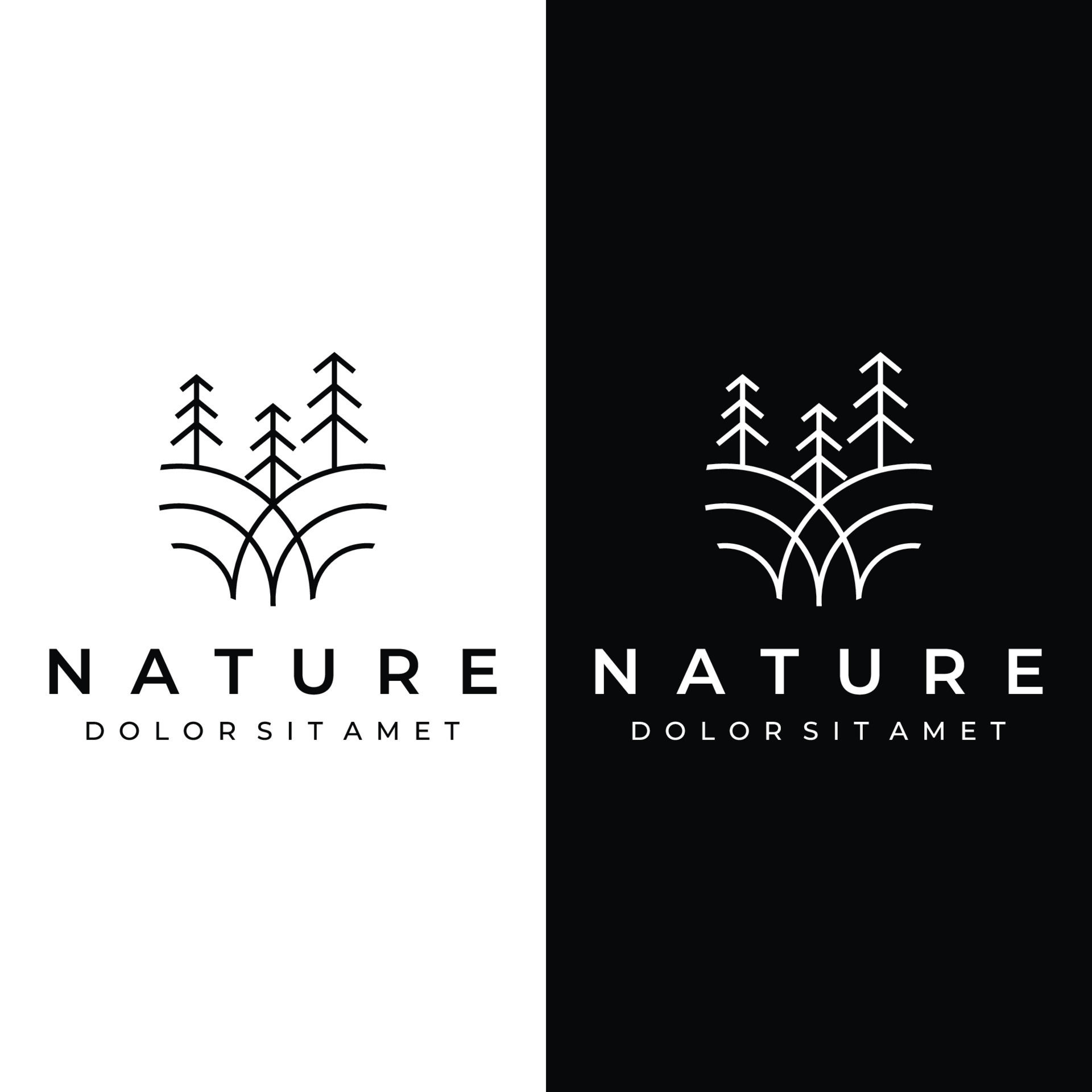 Wallpaper #BGdQC5MBSpphPi3-qtkV407 Creative Abstract Pine Tree and Pine Forest Logo Template Design
