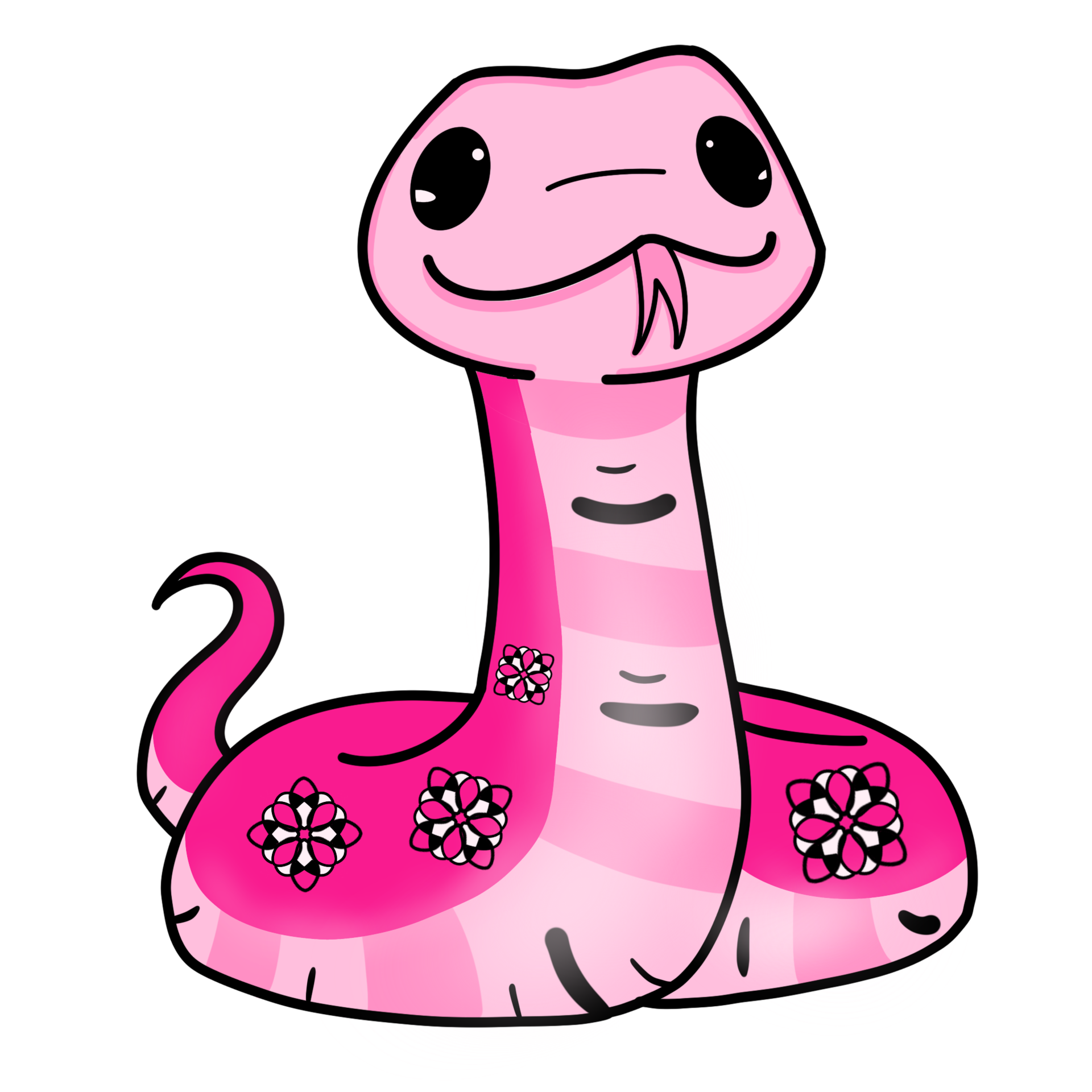 Wallpaper #OmeU-JIBSpphPi3-QYpX403 Cute Pink Snake Cartoon