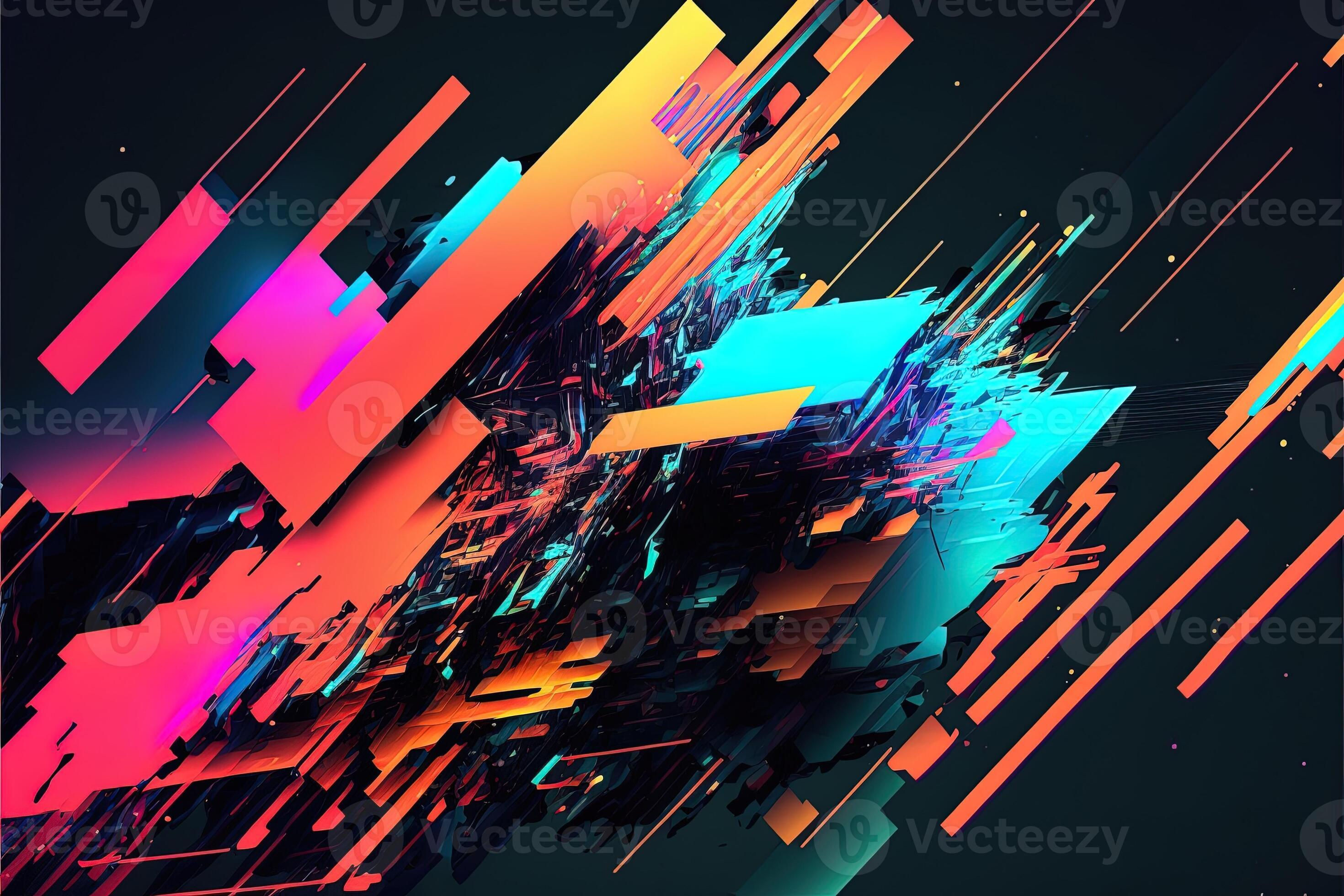 Wallpaper #rmfp9ZIBSpphPi3-3YHU306 Abstract Background with Interlaced Digital Glitch and Distortion