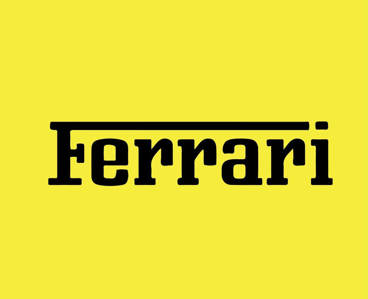 Wallpaper #TWhOG5MBSpphPi3-1B8w84 Ferrari Brand Logo Car Symbol Name Black Design Italian Automobile