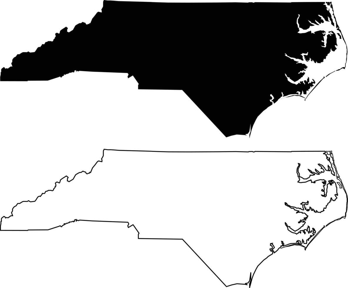 Wallpaper #nljPM5MBzN9vxX34OznC259 Map of the North Carolina on White Background Black Outline Map of