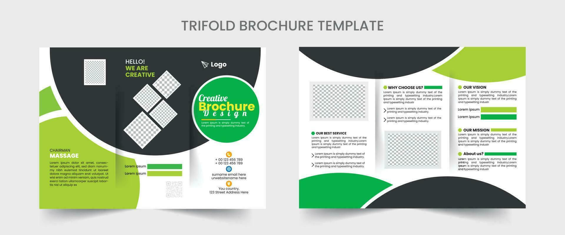 Wallpaper #XR0NLZMBlOZrFDOkqs4j54 Business Brochure Template in Tri Fold Layout Corporate Design Leaflet