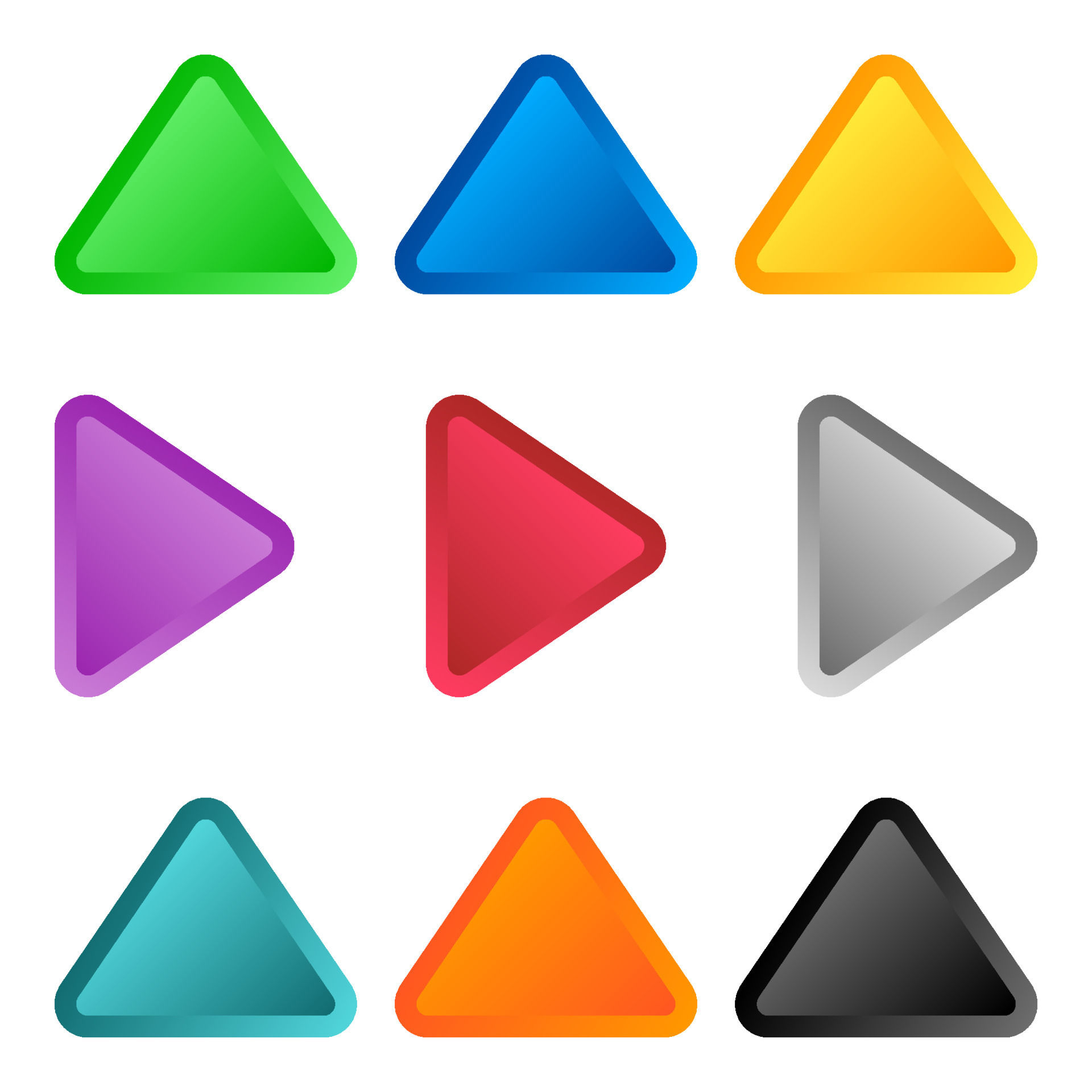 Wallpaper #G2f0-ZIBSpphPi3-oo8n265 Multi Color 3D Button Triangle Icon Background for Web or Print Design