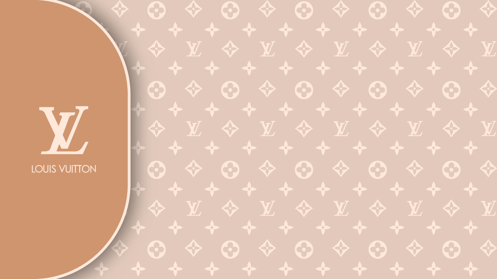 Wallpaper #UmfG5ZIBSpphPi3-tDHV156 Louis Vuitton Horizontal Pattern in Brown Sugar Colors Editorial