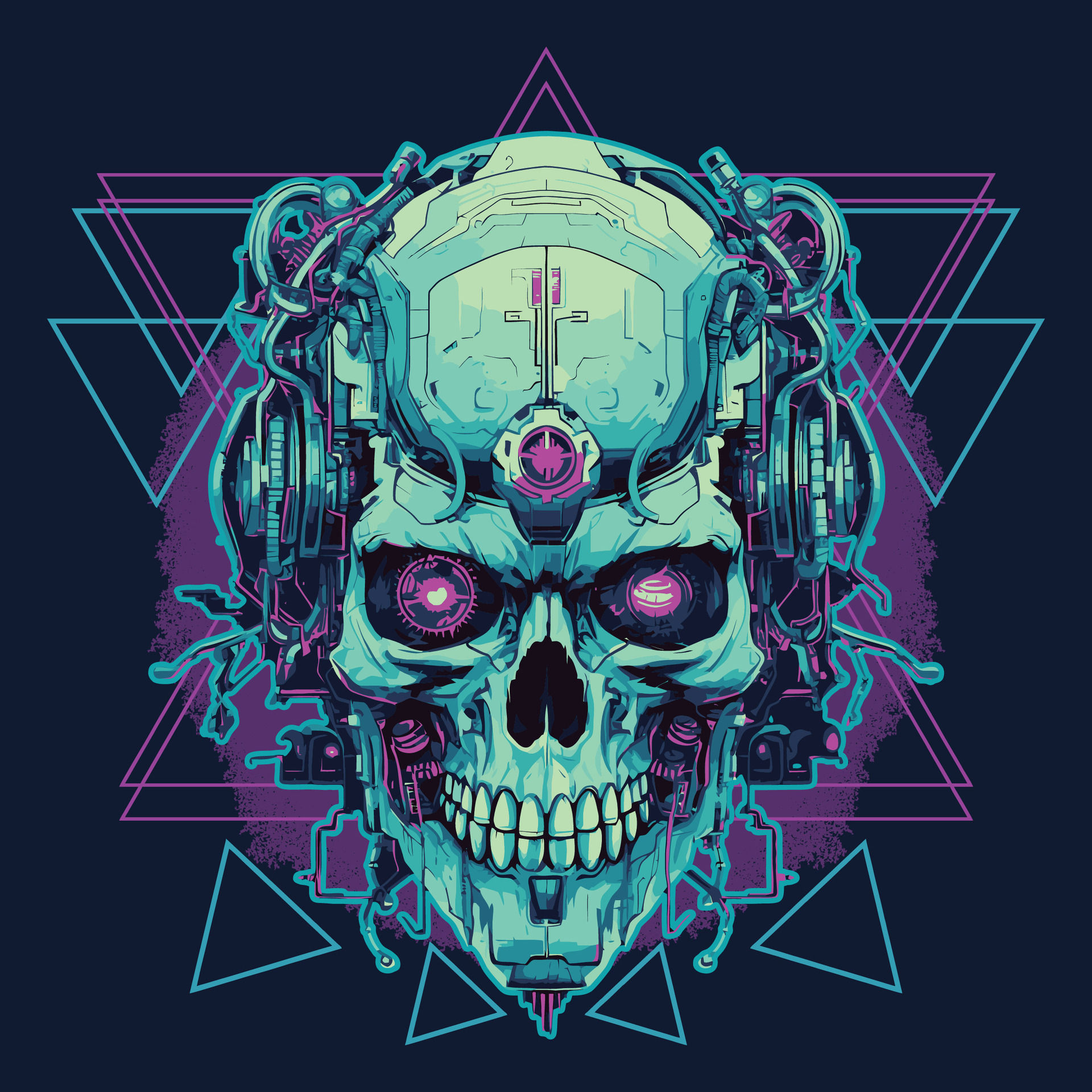 Wallpaper #OGiSHJMBSpphPi3-1yPm197 Cyberpunk Era Robotico Cyborg Craneo 25909333 Vector En Vecteezy