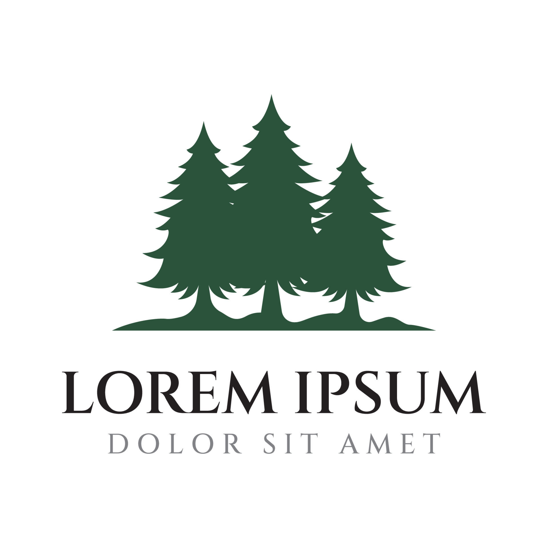 Wallpaper #BGdQC5MBSpphPi3-qtkV272 Creative Abstract Pine Tree and Pine Forest Logo Template Design
