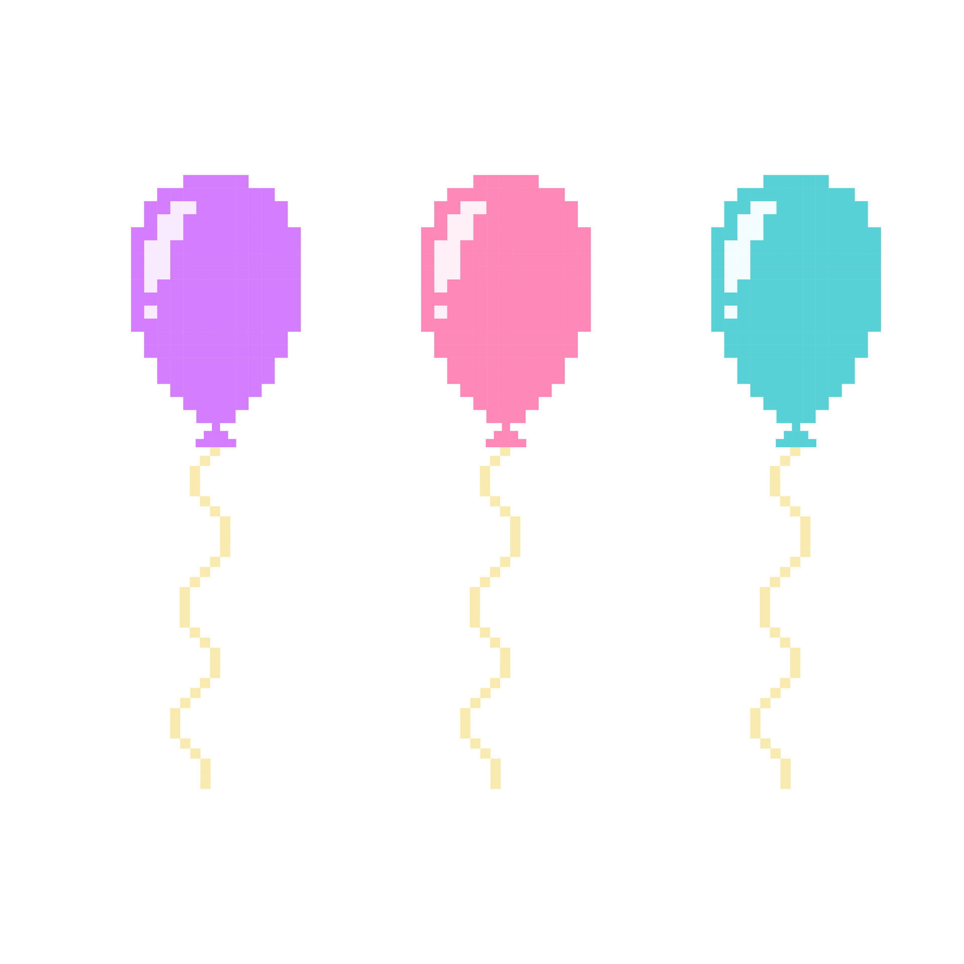 Wallpaper #a0D6MJMBJhL2WPbaiMSr0 Balloon Pixel Art Pixel Colorful Balloon Air Balloon Pixel Art Icon