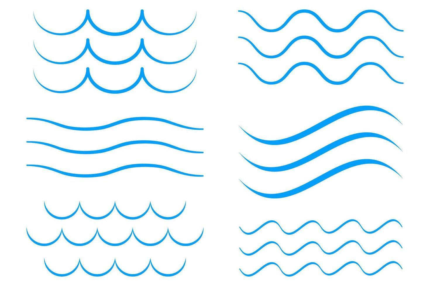 Wallpaper #YmcfCZMBSpphPi3-Vc4852 Sea Wave Icon Set Collection of Thin Line Waves Flat Vector