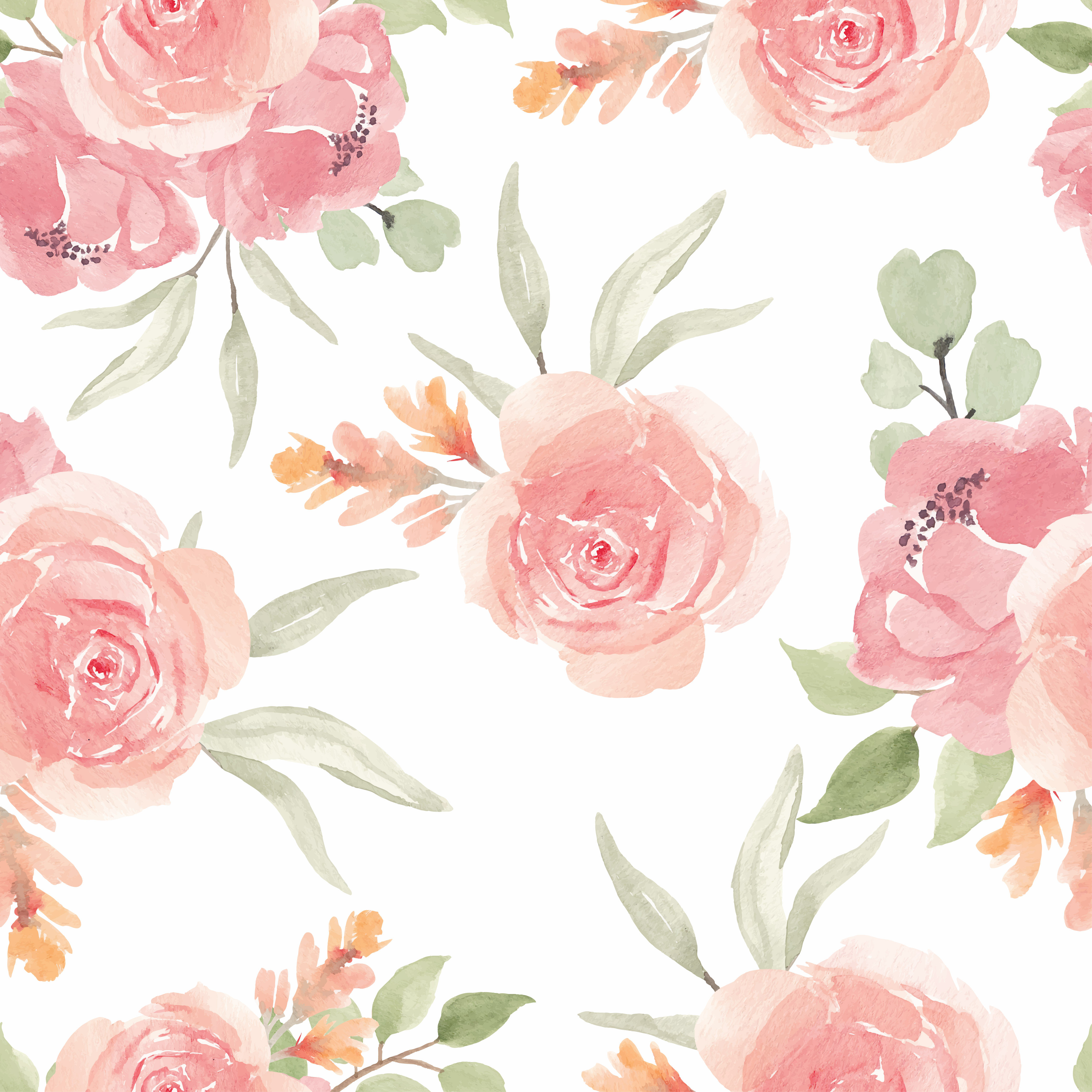 Wallpaper #yhkyIo8BtGB6xQ78joE115 Watercolor Flower Pattern Vector Art Icons and Graphics for Free Download