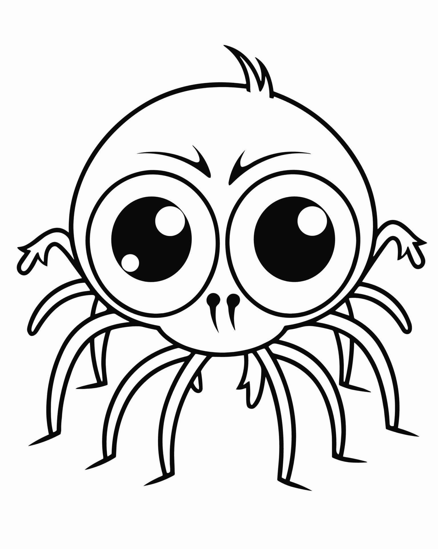 Wallpaper #g_RLOZMBKFX8bn3rLHYG353 Creepy Spider Coloring Page 22560544 Vector Art at Vecteezy