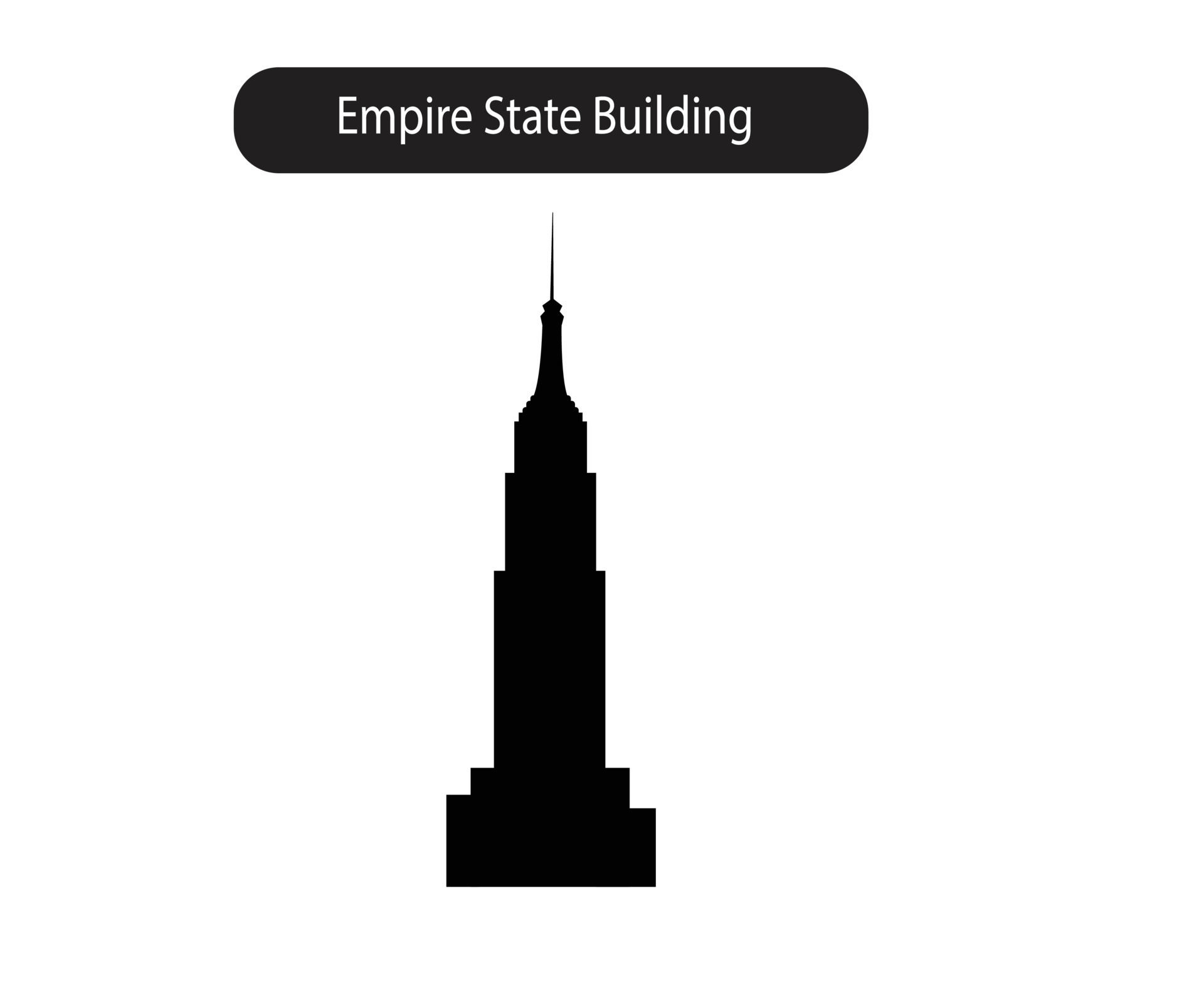 Wallpaper #dmfr65IBSpphPi3-5U-B213 Empire State Building Silhouette Icon Vector Illustration 20515087