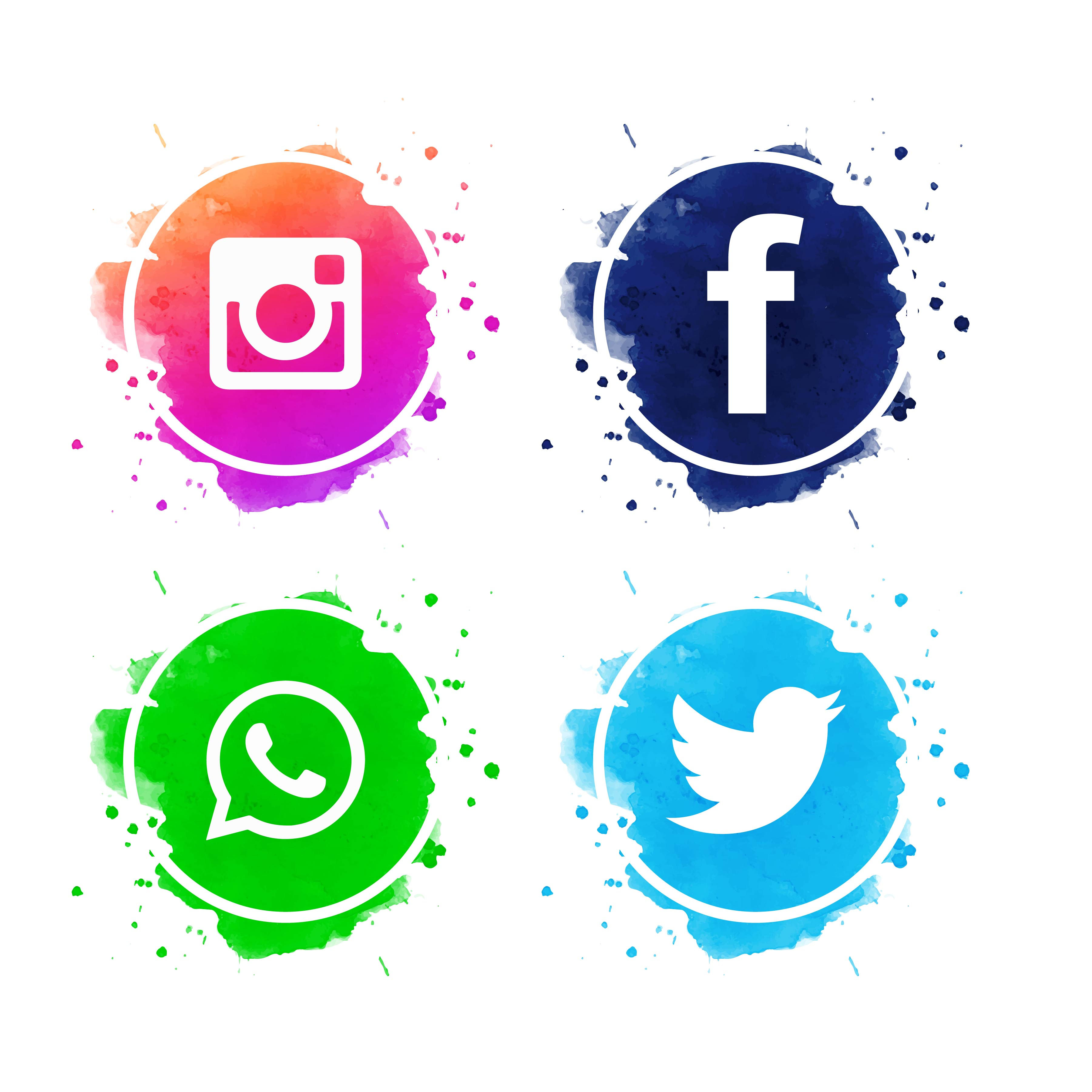 Wallpaper #lWe_75IBSpphPi3-ZGNL18 Beautiful Social Media Icons Set Vector 241389 Vector Art at Vecteezy