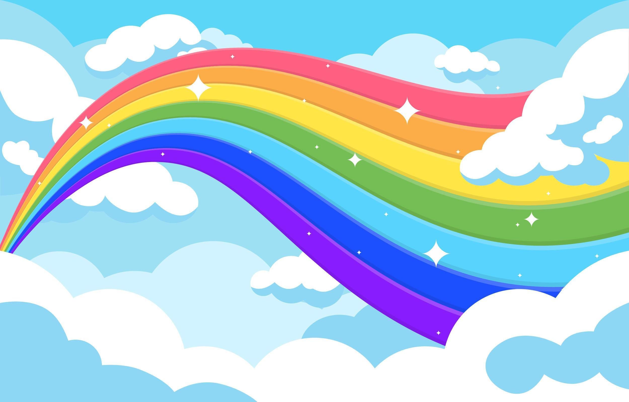 Wallpaper #_2eP9ZIBSpphPi3-1n_c197 Fondo Colorido De La Onda Del Arco Iris 1978292 Vector En Vecteezy