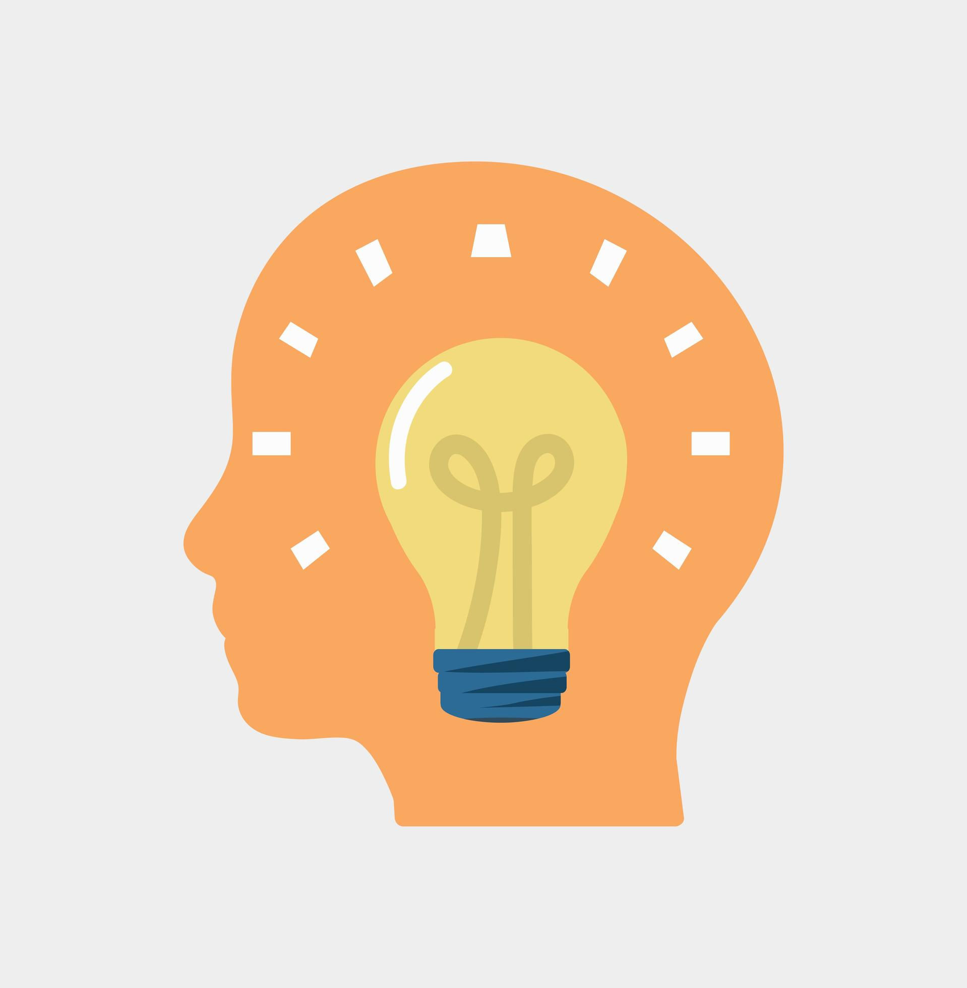 Wallpaper #FbmH3ZIBJvJKYCmEjAF247 Light Bulb in the Human Head Concept 1882997 Vector Art at Vecteezy