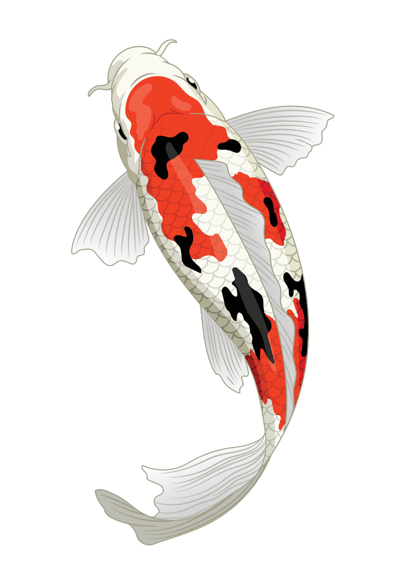 Wallpaper #4f2e6 Koi Fish Heart Original Watercolor Painting Etsy