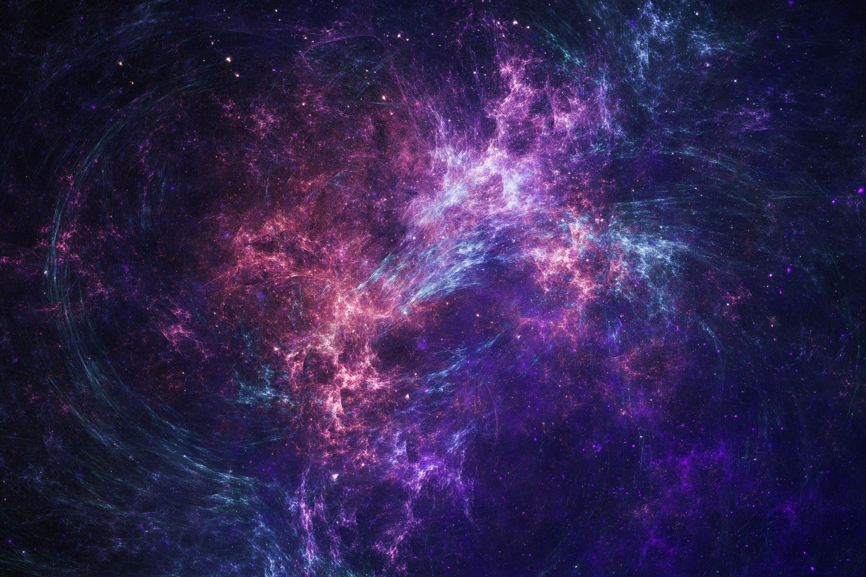 Wallpaper #gWfk_ZIBSpphPi3-tp0a13 Dark Blue Nebula Sparkle Purple Star Universe in Outer Space Horizontal