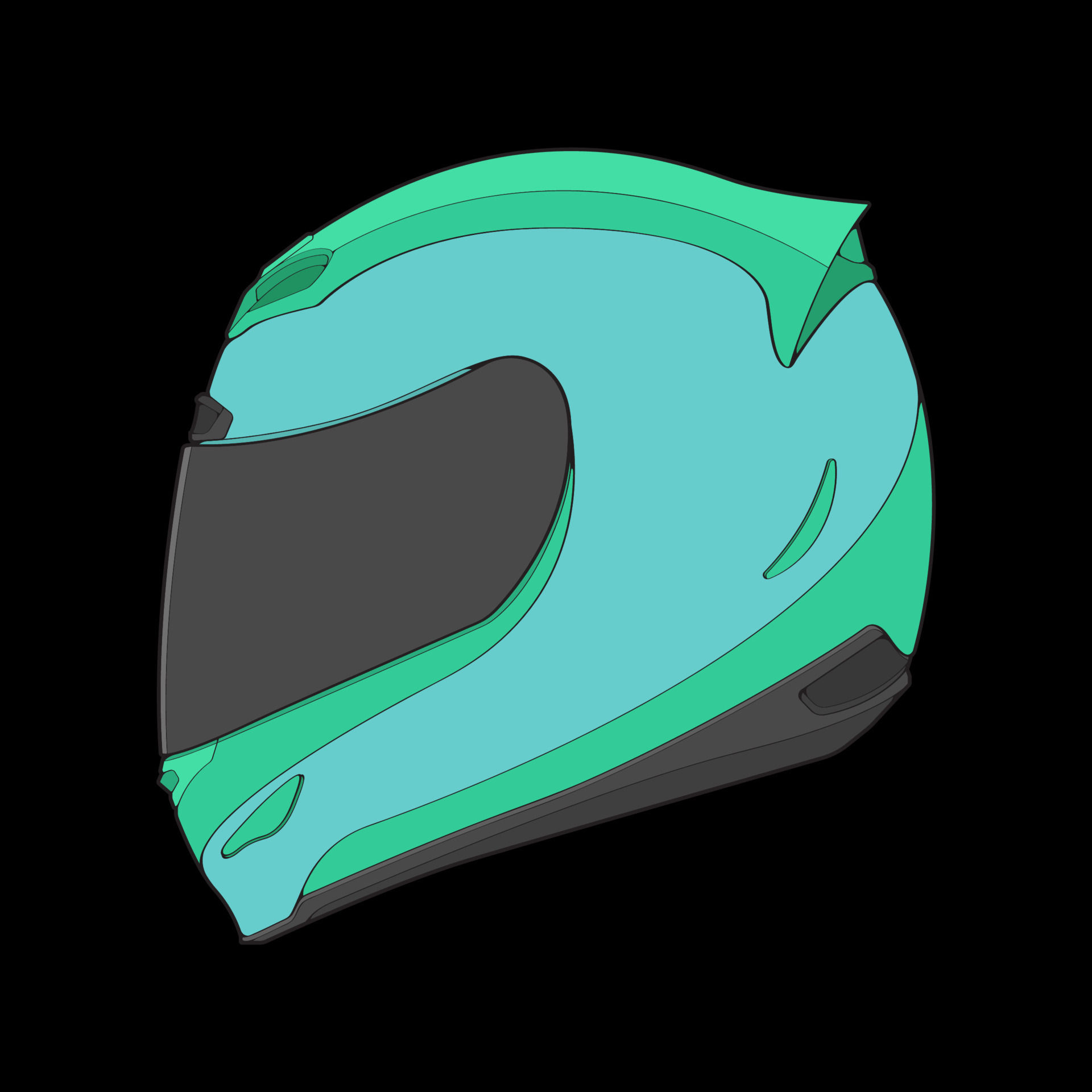 Wallpaper #h2hRJJMBSpphPi3-HTji72 Block Helmet Full Face Vector Illustration Helmet Concept Helmet