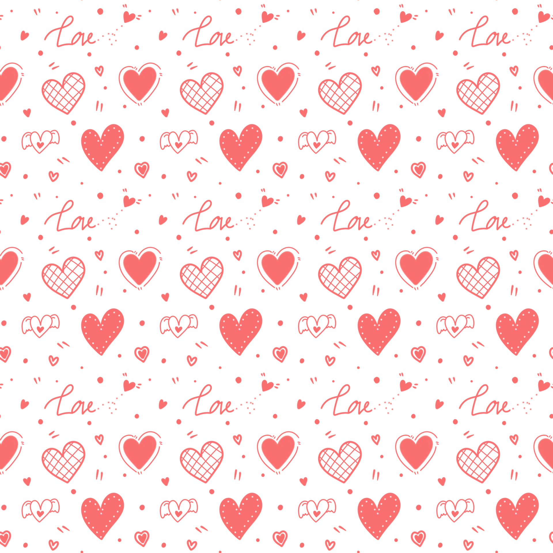 Wallpaper #tGeU55IBSpphPi3-kjik160 Heart Shape Doodle Pattern Seamless 16721870 Png
