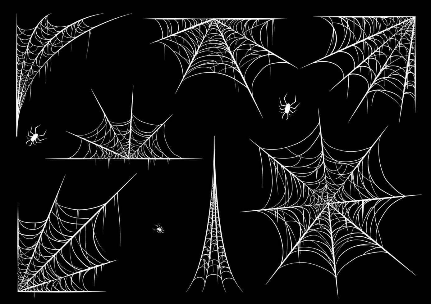 Wallpaper #P-bVMpMBA7IOc3WmdhKX146 Spiderweb Set Isolated on Black Transparent Background Cobweb for