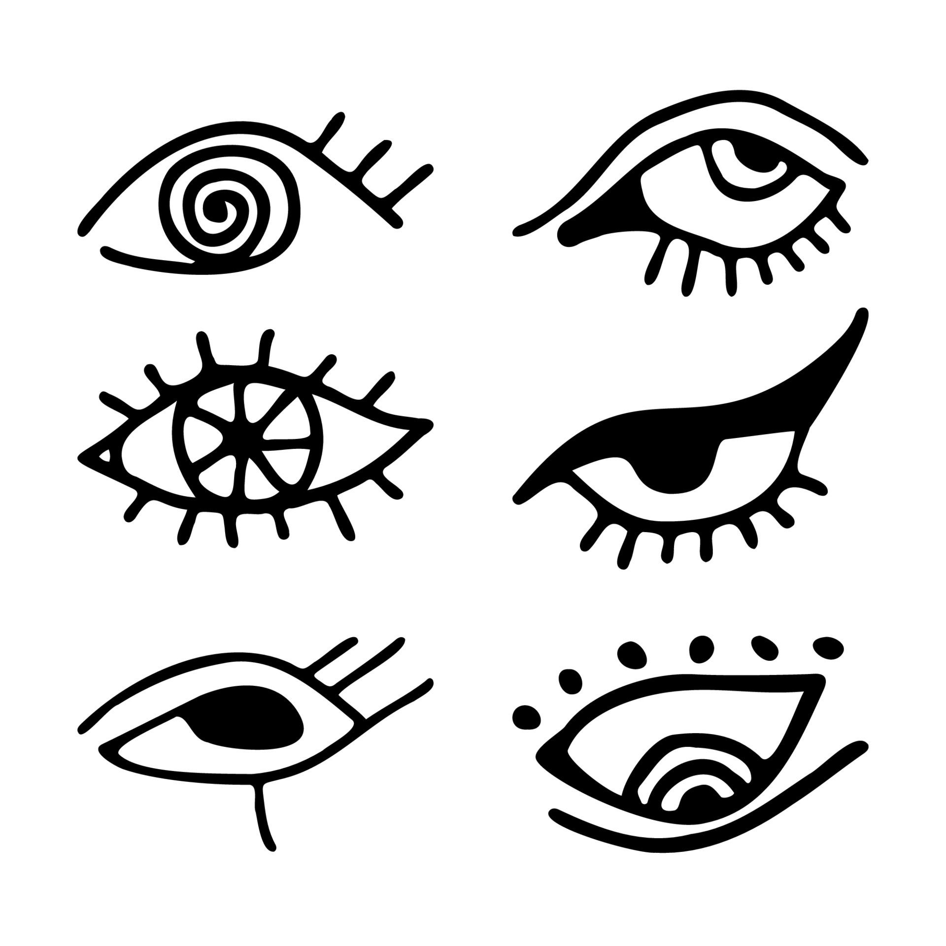 Wallpaper #lGfS95IBSpphPi3-XIdN434 Vector Magic Evil Eye Boho Design Outline Eyes Symbols Ink Hand Drawn