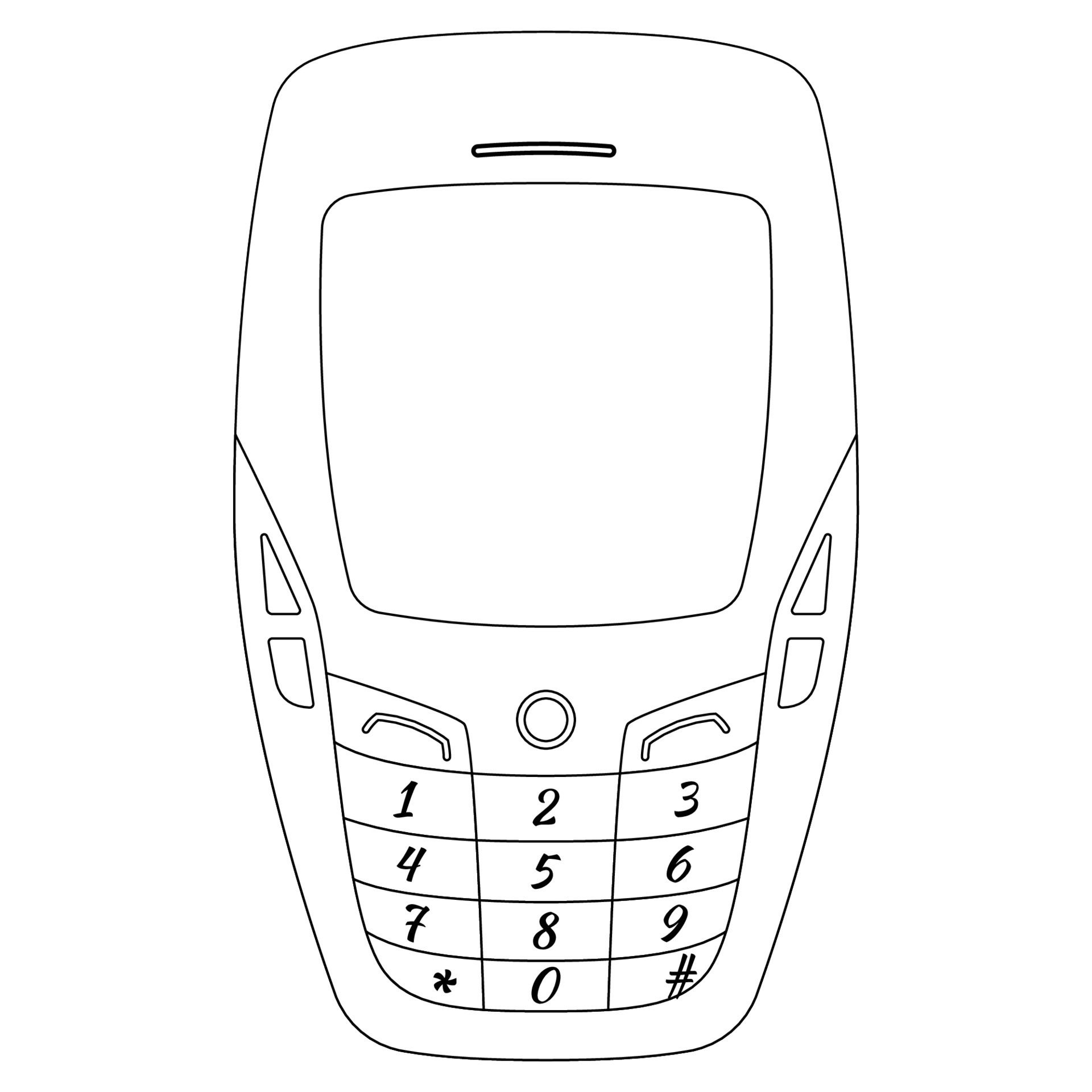 Wallpaper #hiatmJcBNyflpn9rtocD127 Printable Phone Keypad