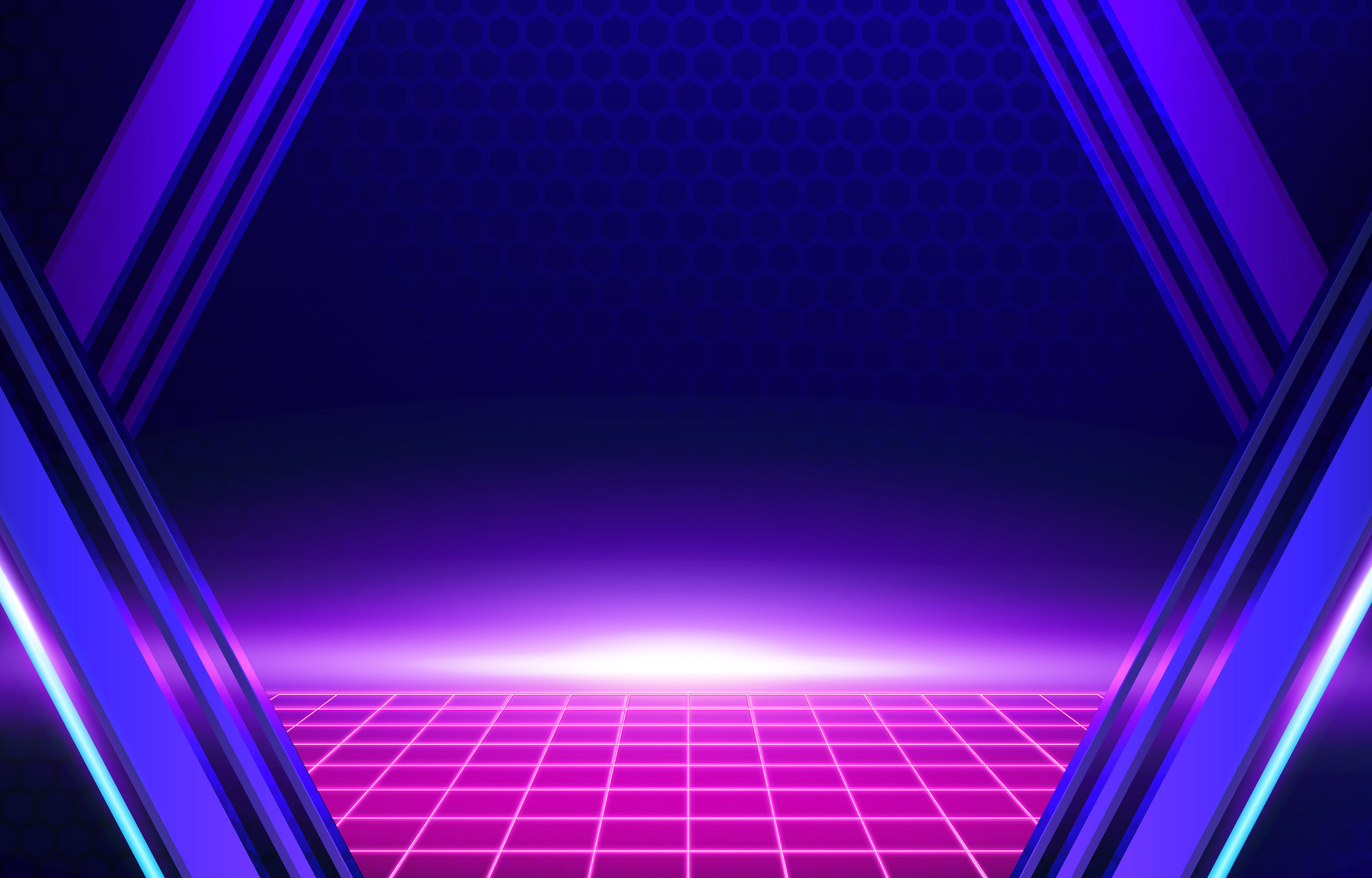 Wallpaper #Rbh9jZIBJvJKYCmEANes52 Violet Cyberpunk Styled Light on Horizon Neon Background 1370787 Vector