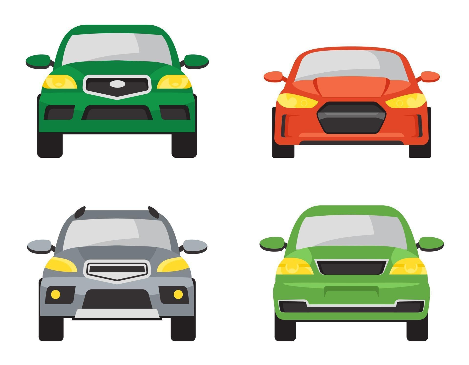 Wallpaper #QWd37pIBSpphPi3-ql0r331 Set of Different Cars Front View 2298807 Vector Art at Vecteezy
