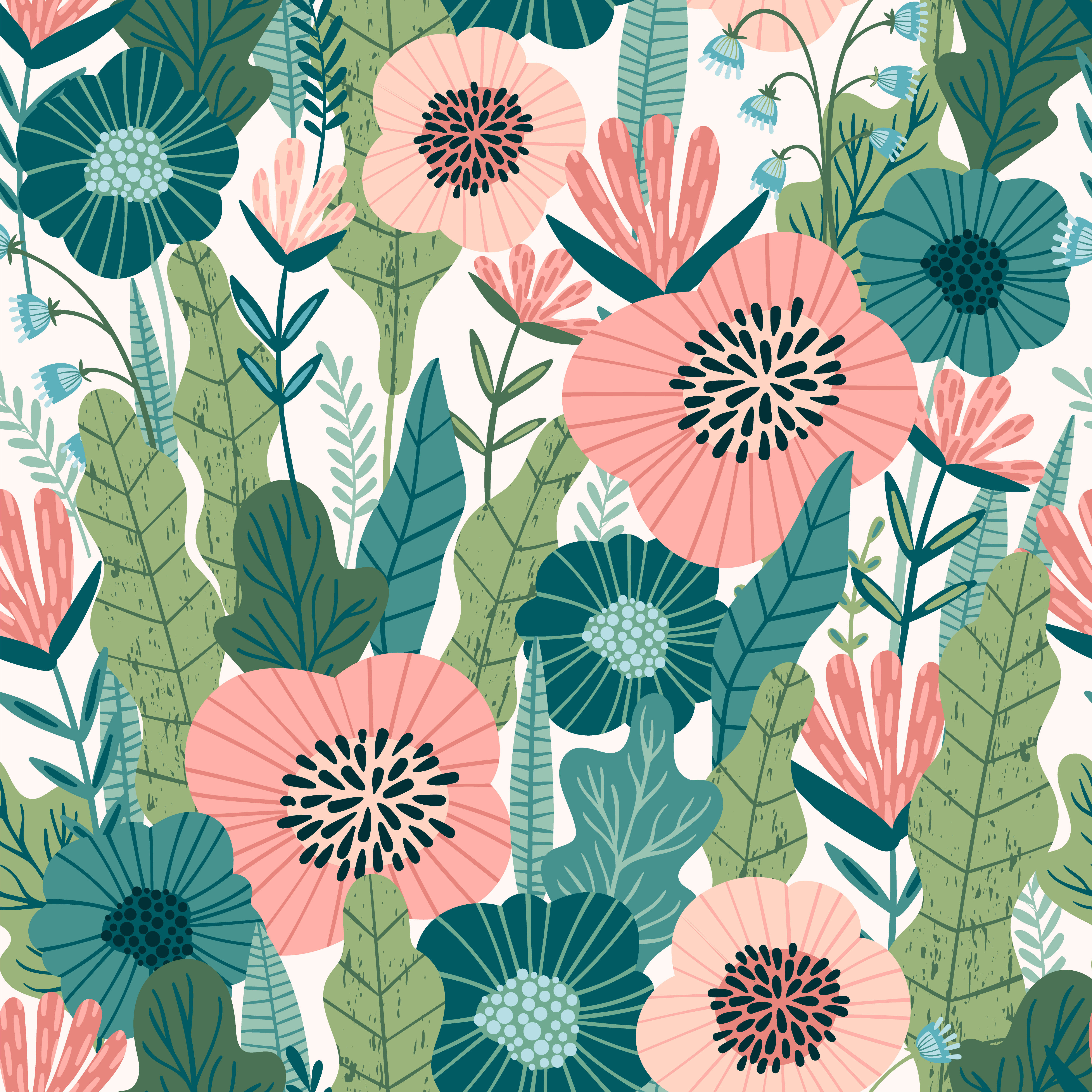 Wallpaper #4B2MLZMBlOZrFDOkv9C443 Seamless Floral Pattern Svg 104 File for Free