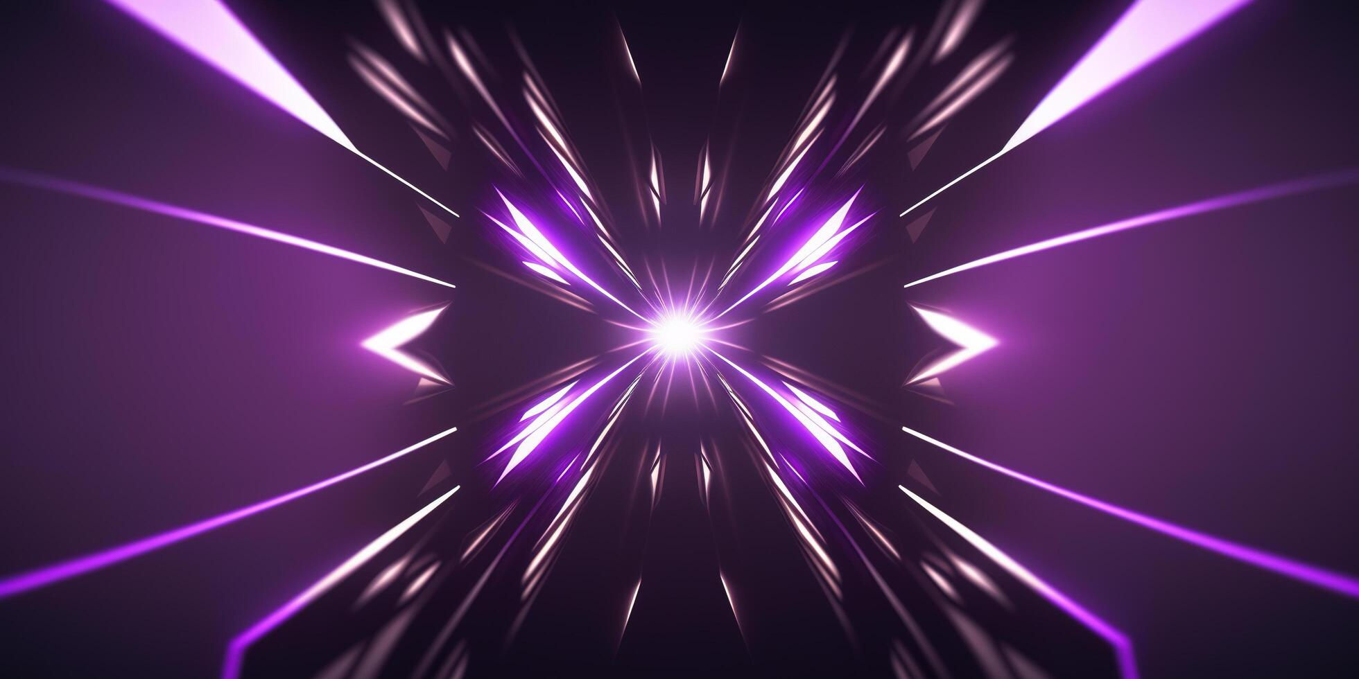 Wallpaper #A0ApMJMBJhL2WPbazsCh371 Symmetrical Purple Tech Neon Light Abstract Background with Lines and