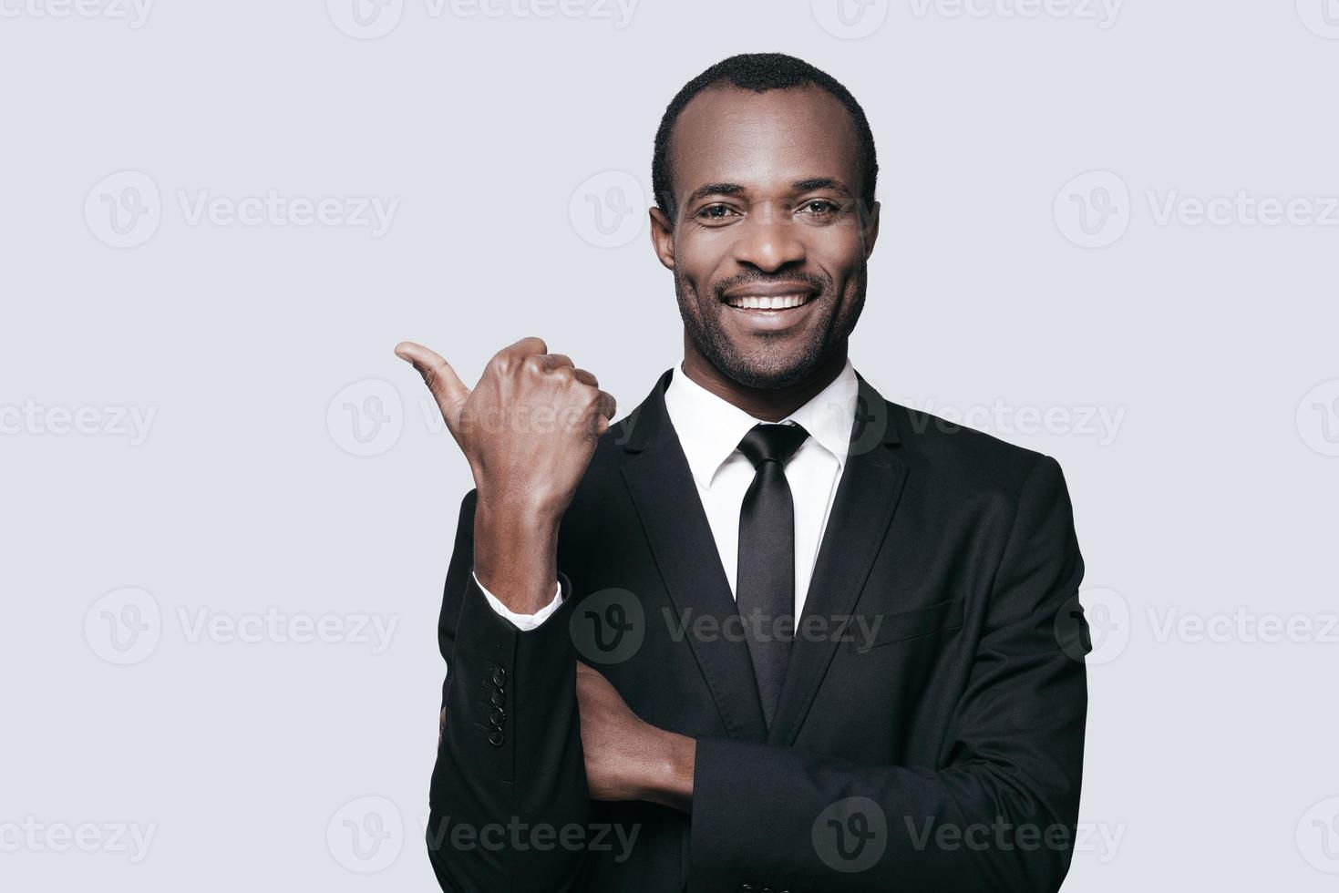 Wallpaper #IWf6_JIBSpphPi3-lZoB260 Successful Choice Handsome Young African Man in Formalwear Pointing