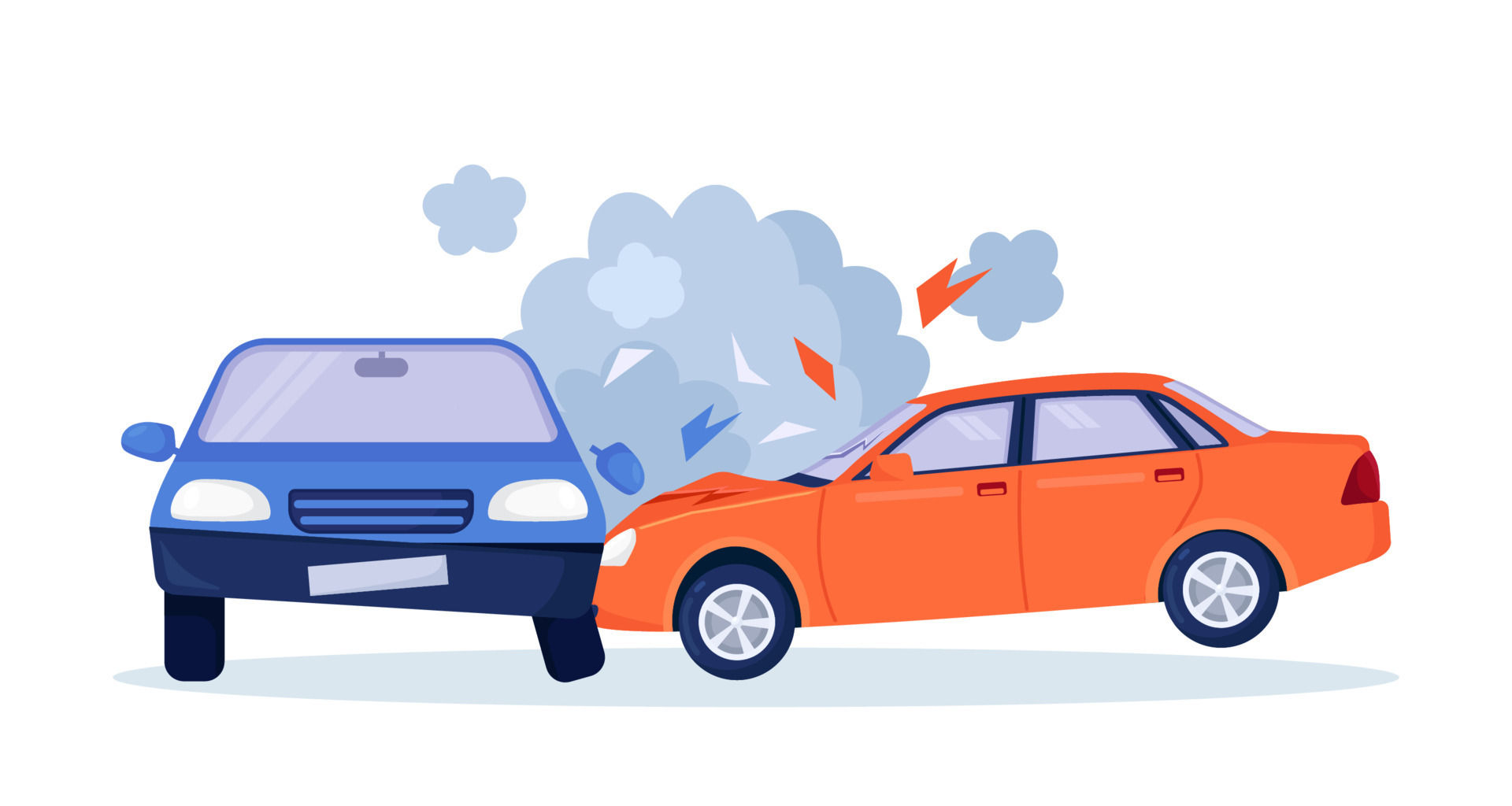 Wallpaper #02gzGZMBSpphPi3-fBX5269 Car Crash on the Road Red and Blue Cars Are Broken in the City Road