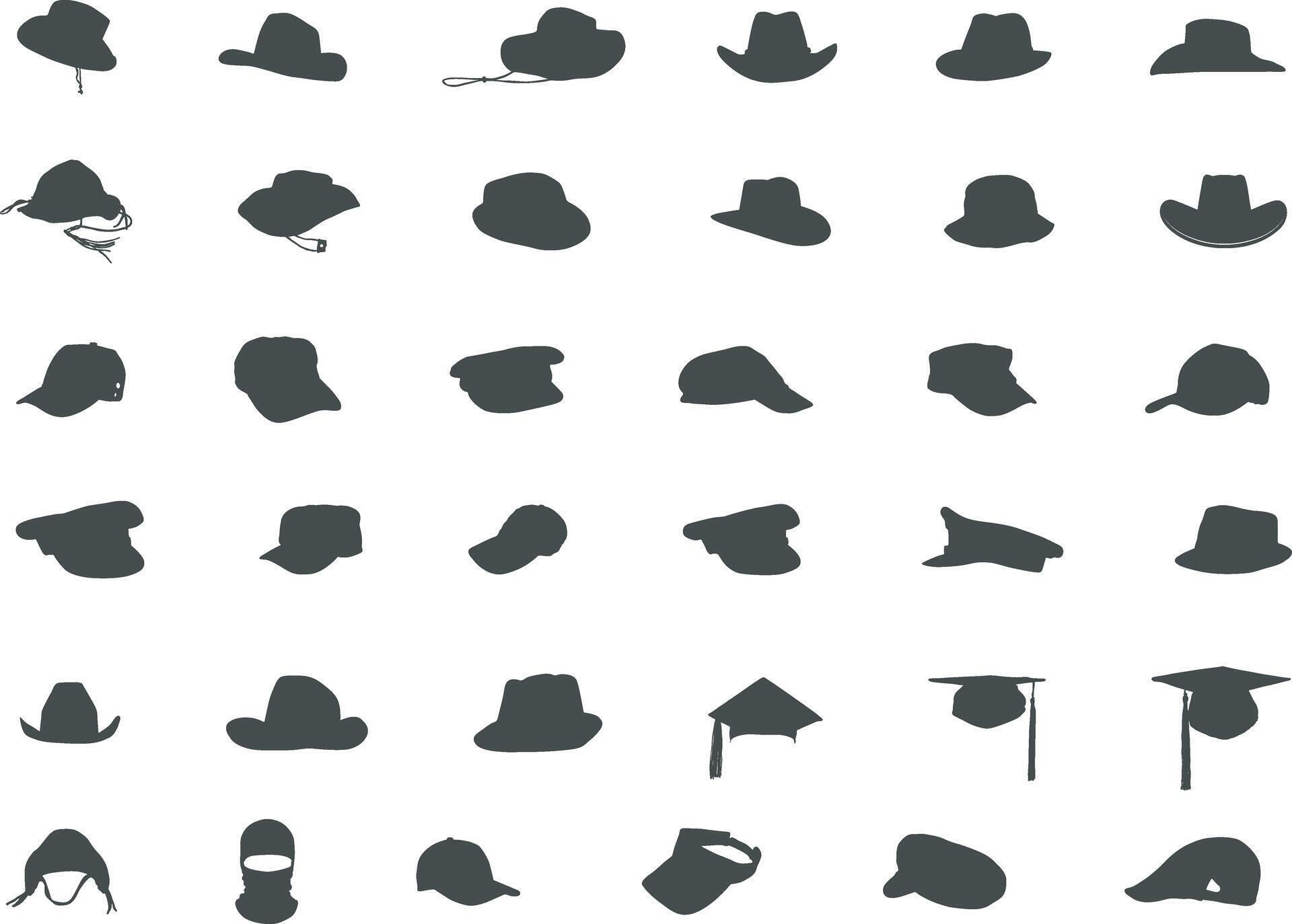 Wallpaper #DUC0L5MBJhL2WPbabr7m98 Caps and Hats Silhouette Caps and Hats Clip Art Caps Vector 25457287