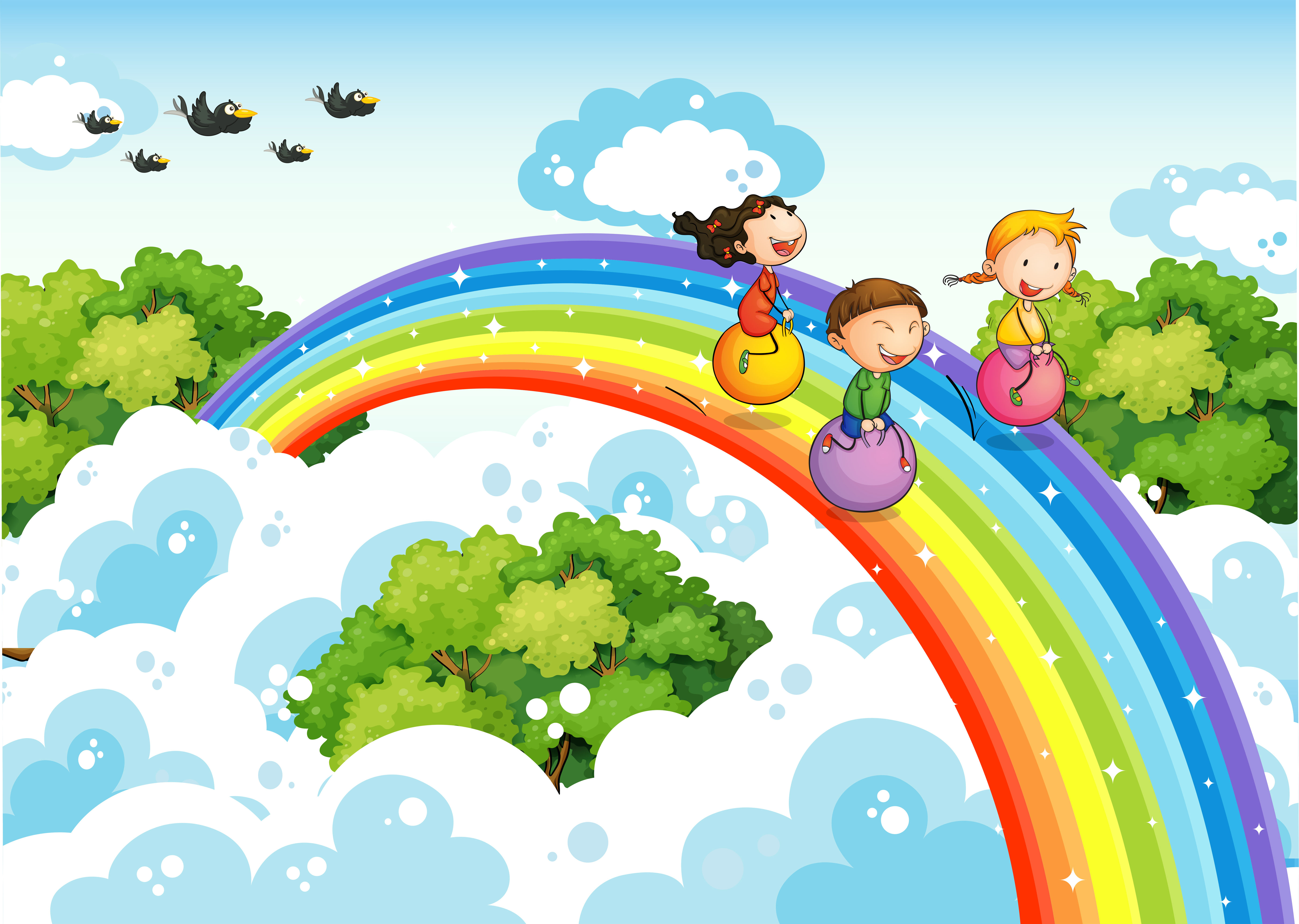 Wallpaper #_2eP9ZIBSpphPi3-1n_c289 Rainbow 522535 Vector Art at Vecteezy