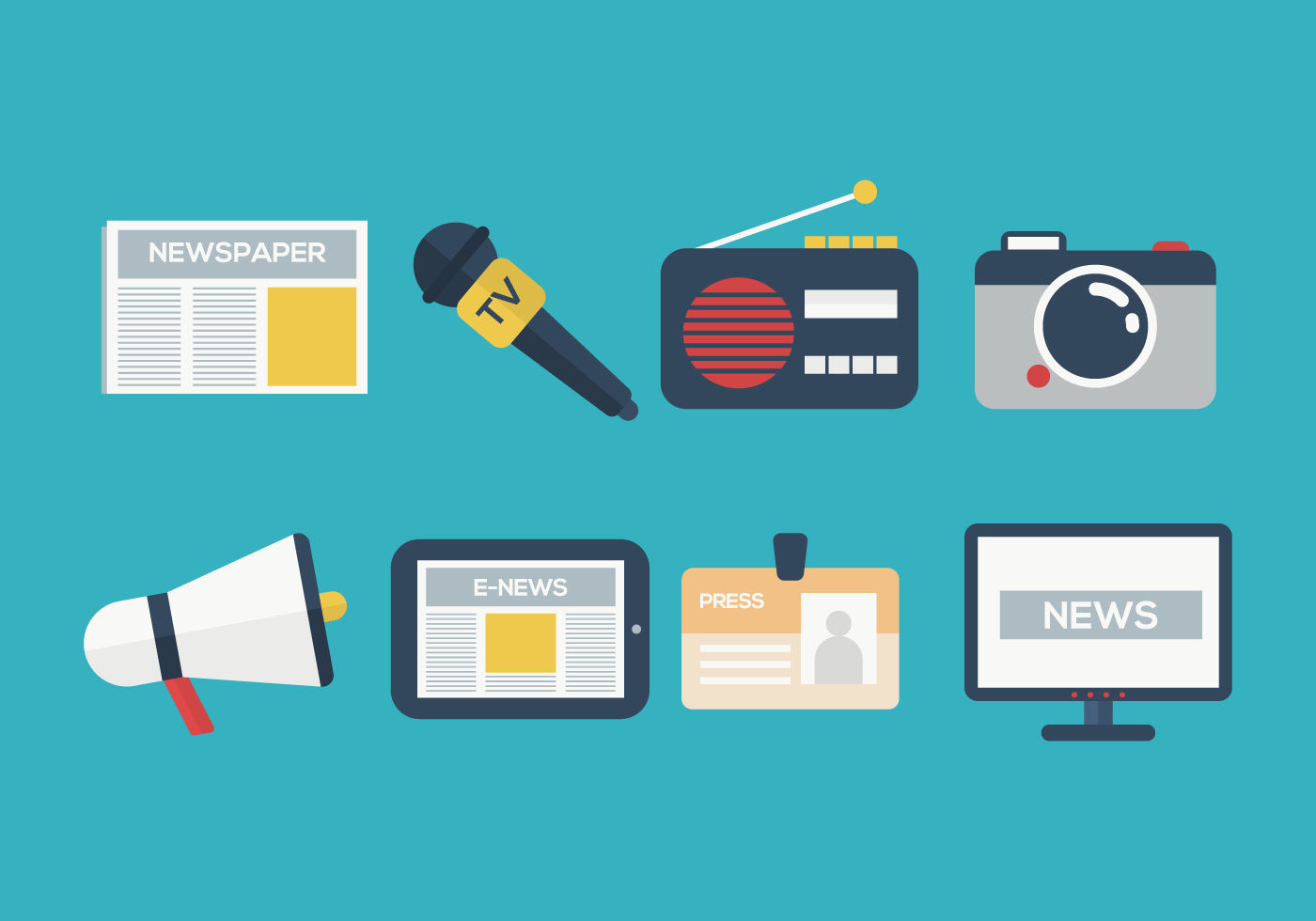 Wallpaper #lWe_75IBSpphPi3-ZGNL11 Free Press Media Vector Icon Collection 149751 Vector Art at Vecteezy